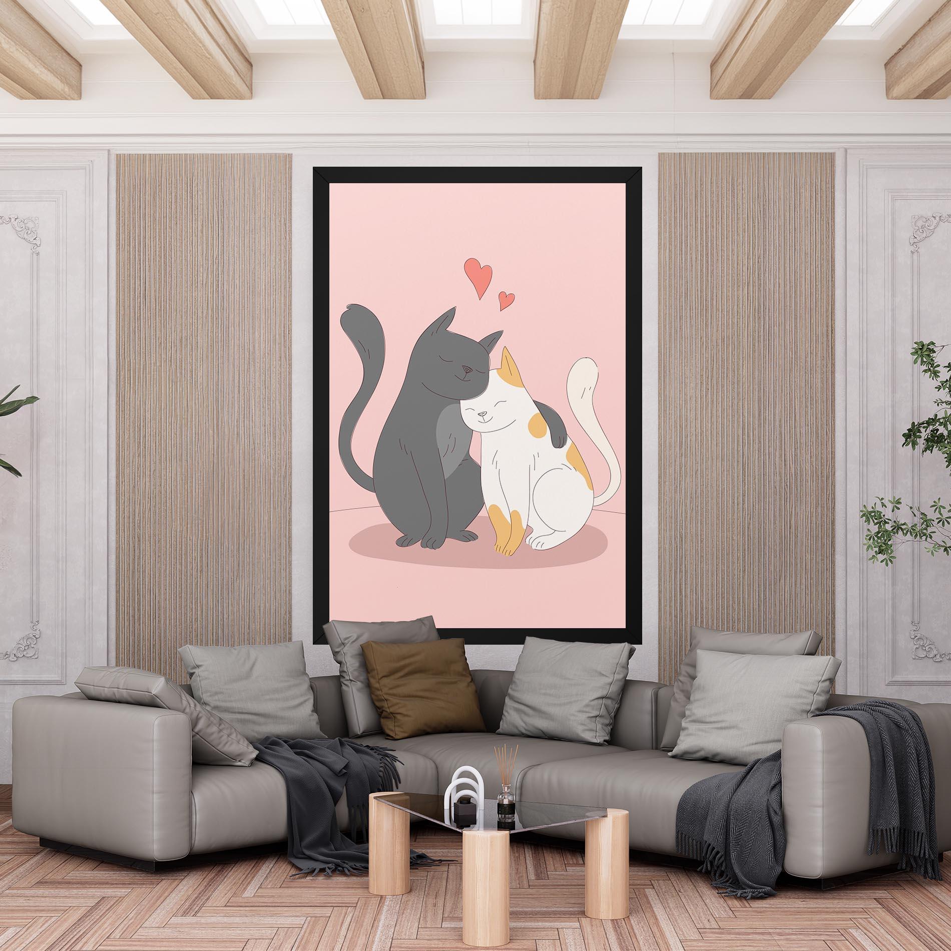 Tablou Canvas Lover Cats mockup 6
