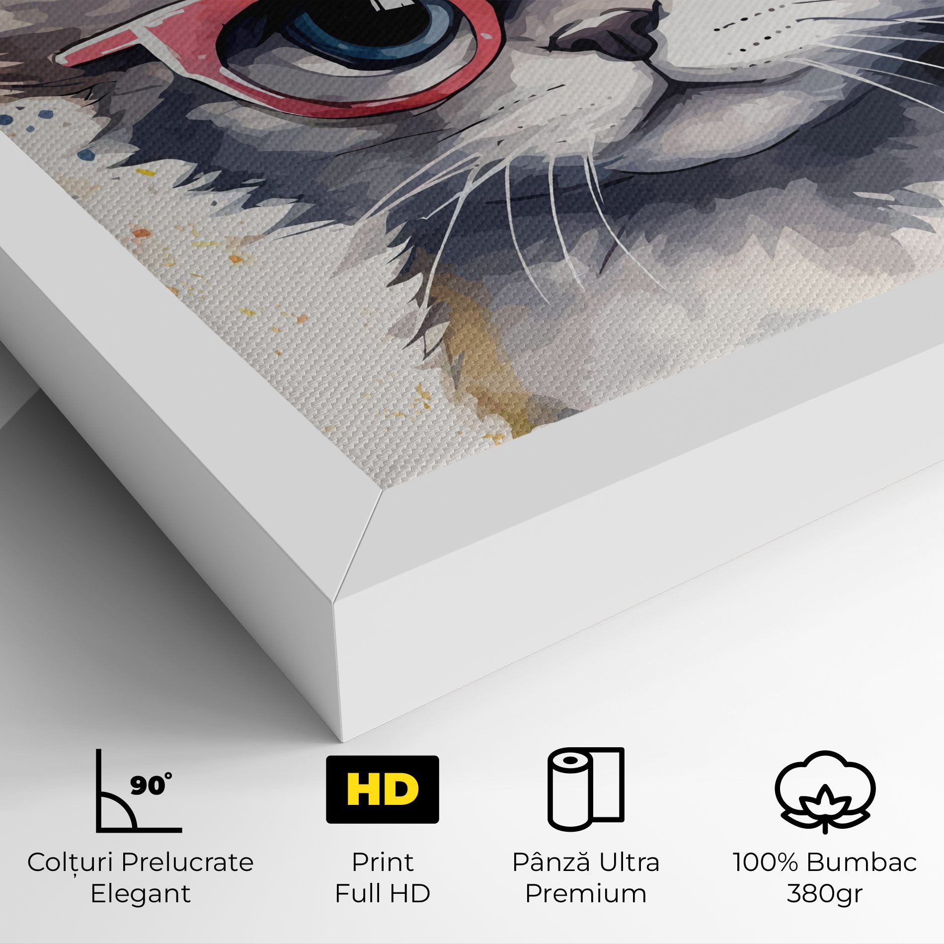 Adorable Grey Cat mockup 4