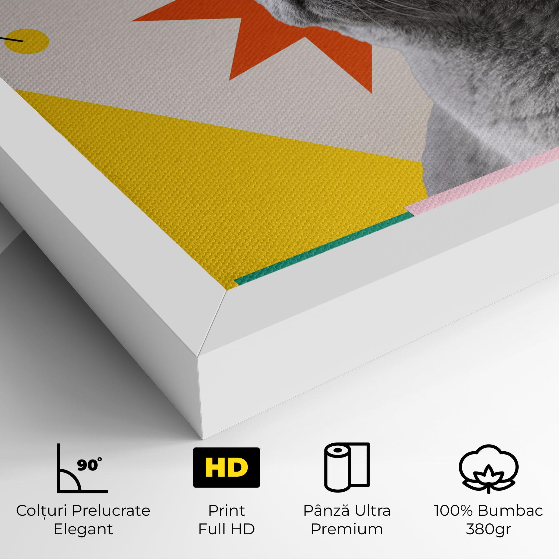 Tablou Canvas Colorful Graphic Cat mockup 4