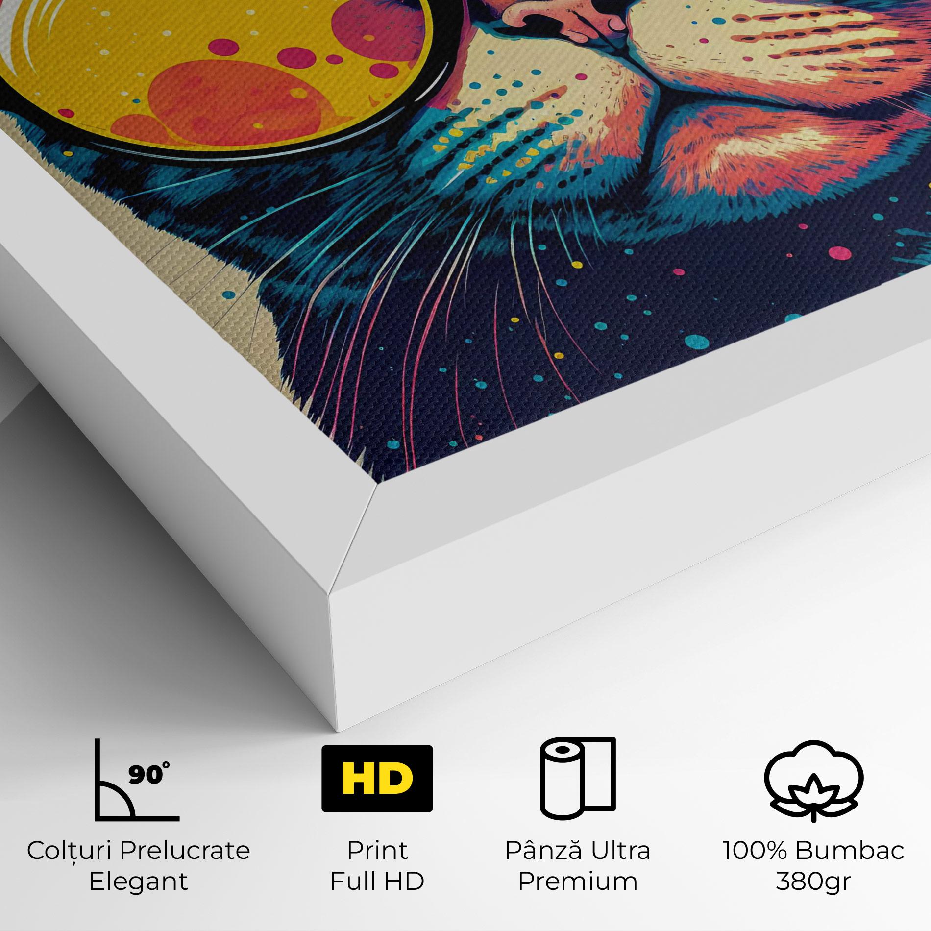 Tablou Canvas Vintage Cat mockup 4