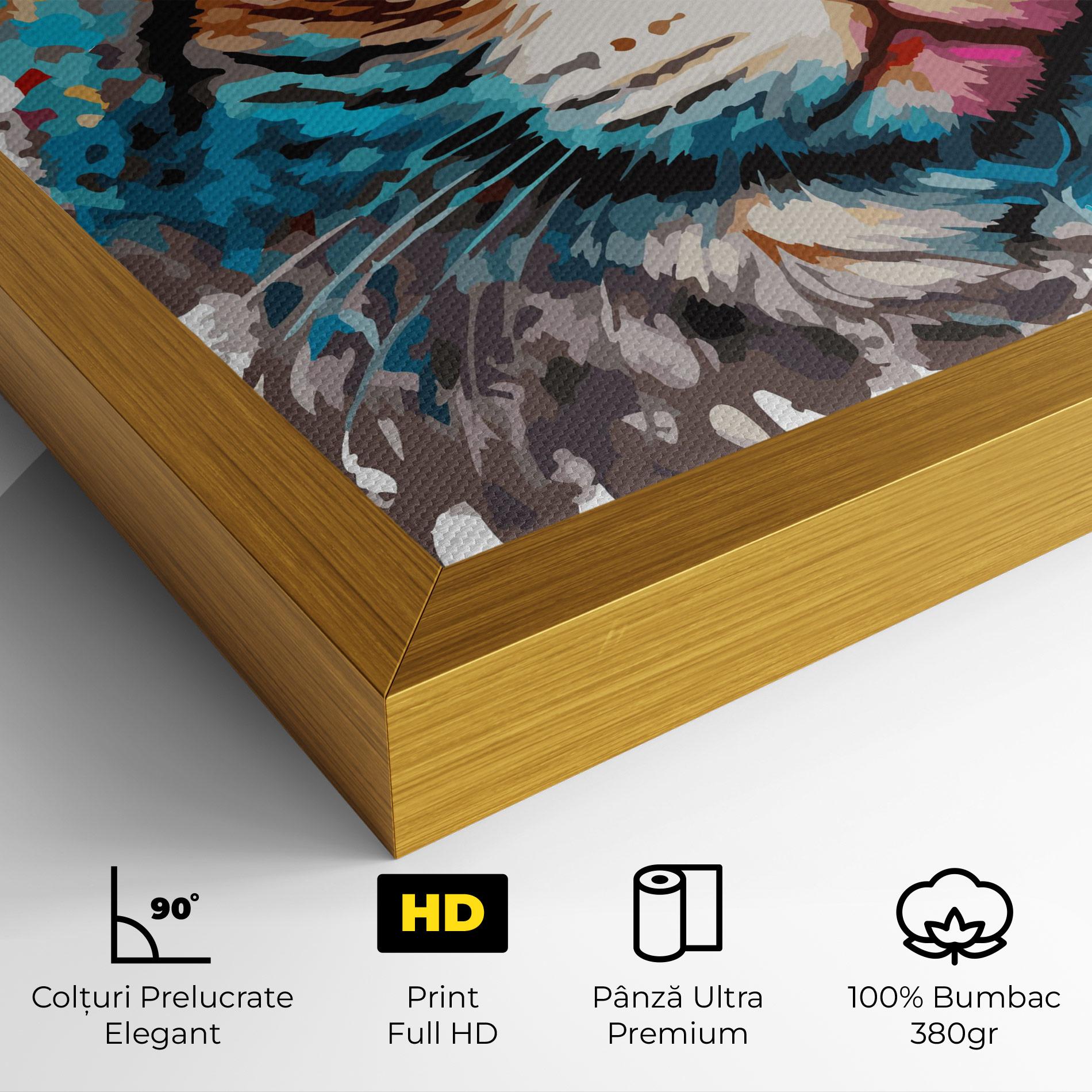 Tablou Canvas Blue Eyes Cat mockup 4