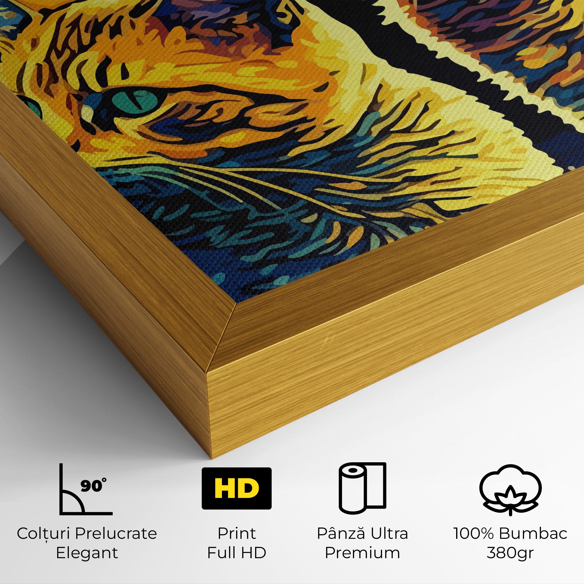 Tablou Canvas Cat Painting mockup 4