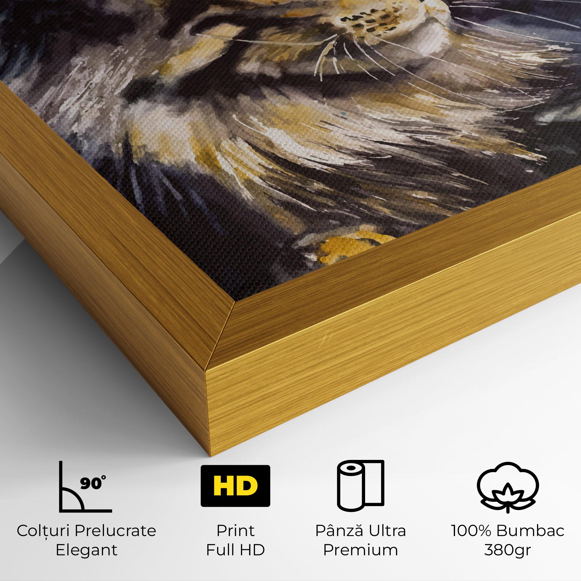 Tablou Canvas Cat Watercolor Art mockup 4
