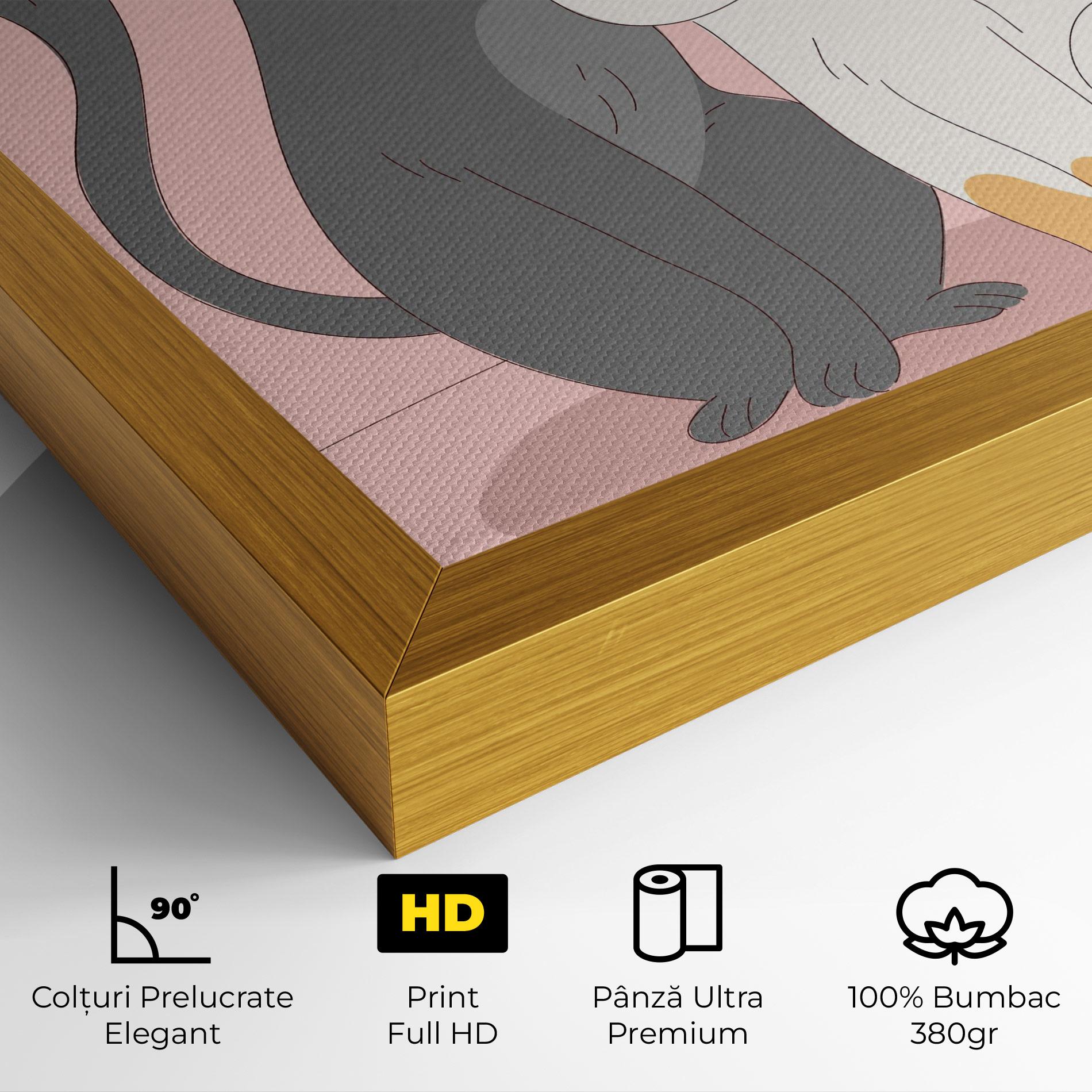 Tablou Canvas Lover Cats mockup 4