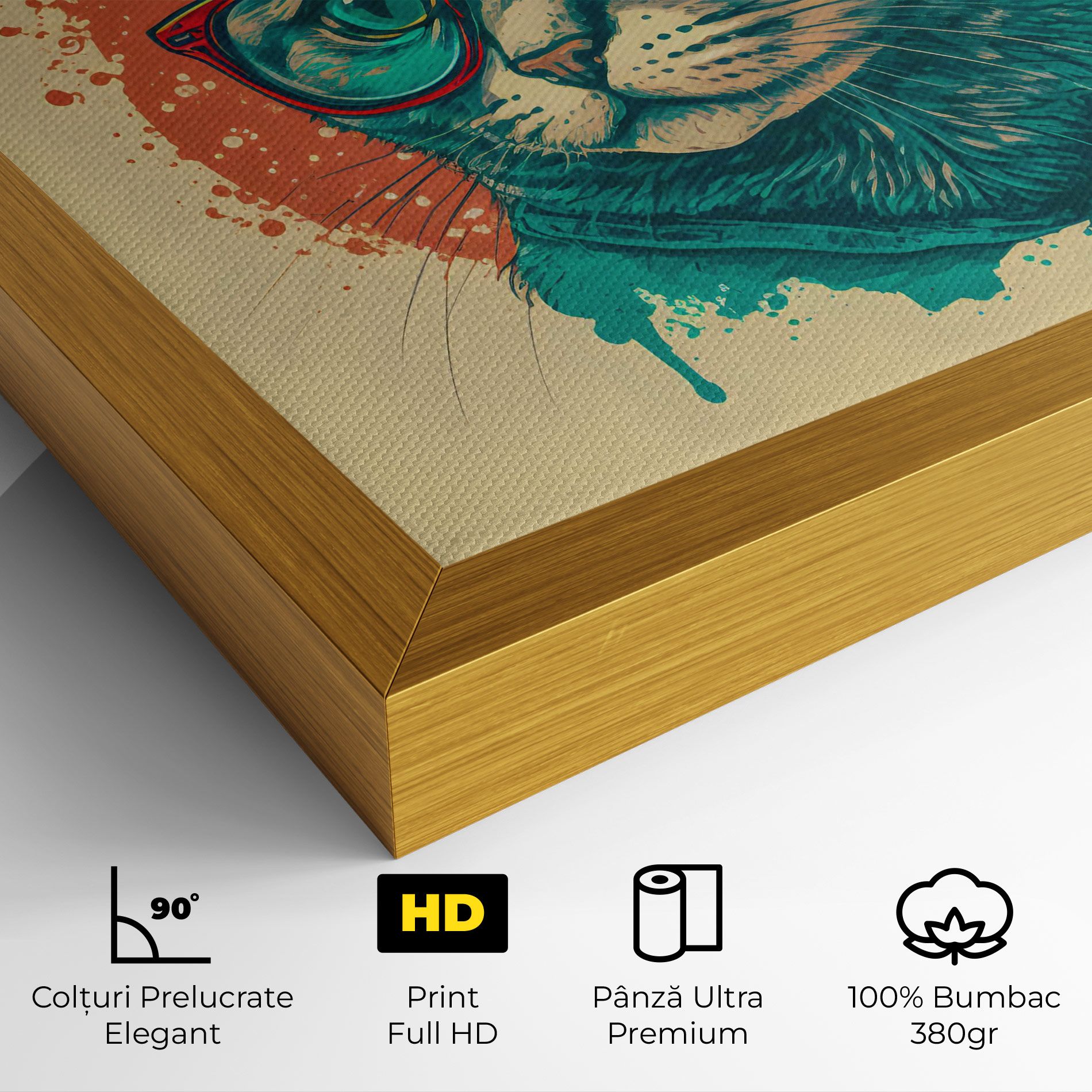 Red Glasses Cat mockup 4