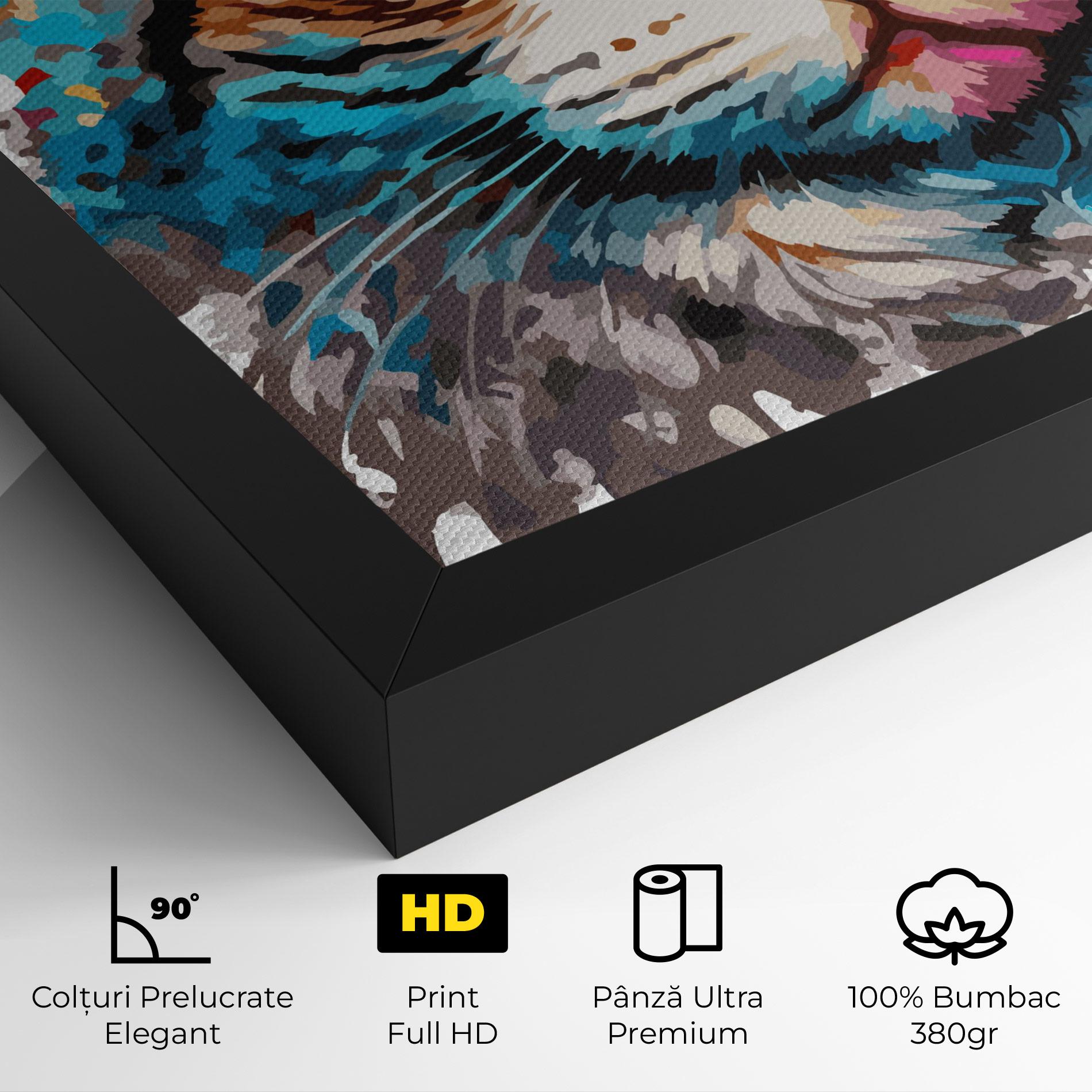 Tablou Canvas Blue Eyes Cat mockup 4