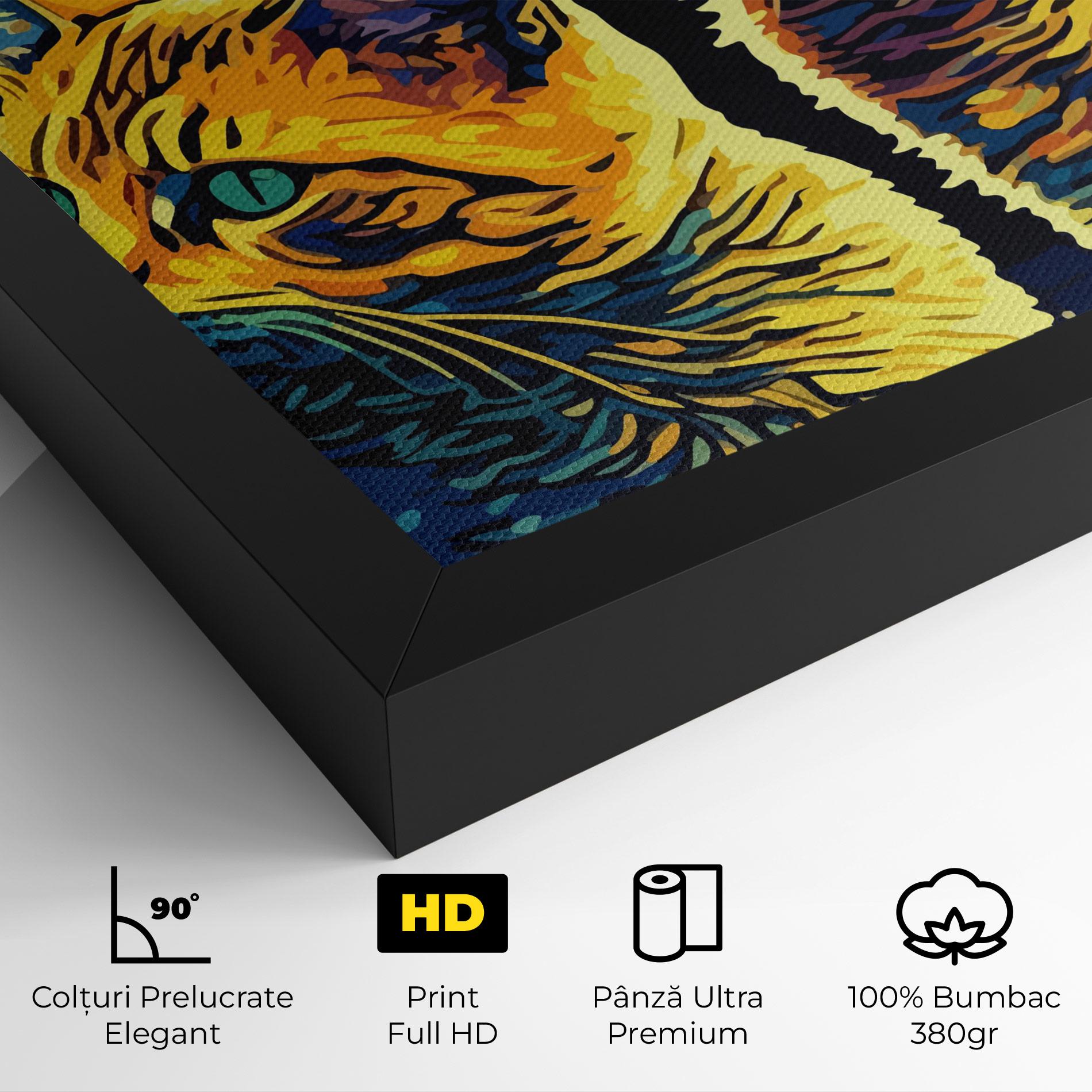 Tablou Canvas Cat Painting mockup 4