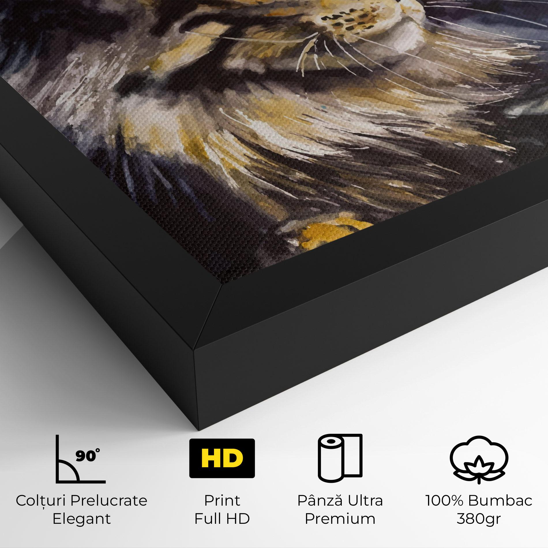 Tablou Canvas Cat Watercolor Art mockup 4