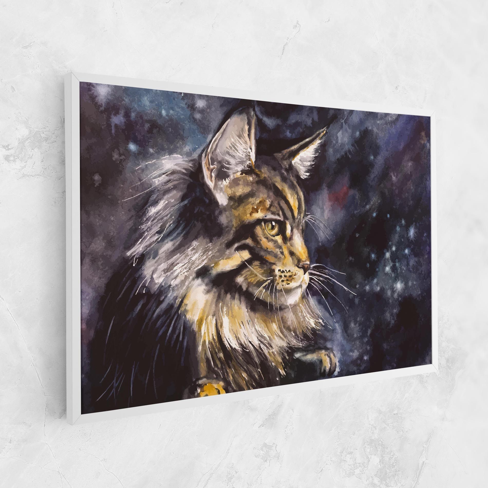 Cat Watercolor Art mockup 1