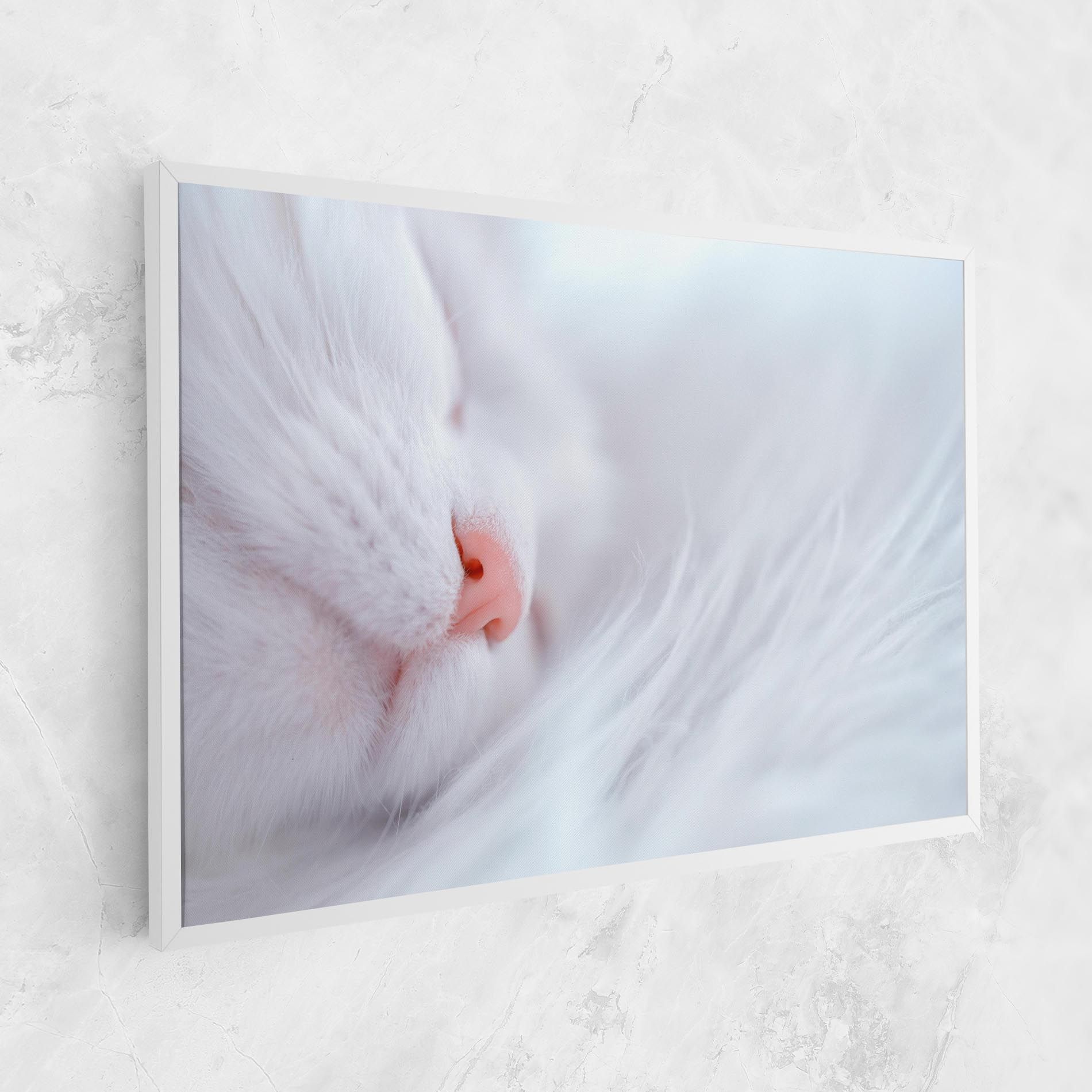 Dreamy White Cat mockup 1