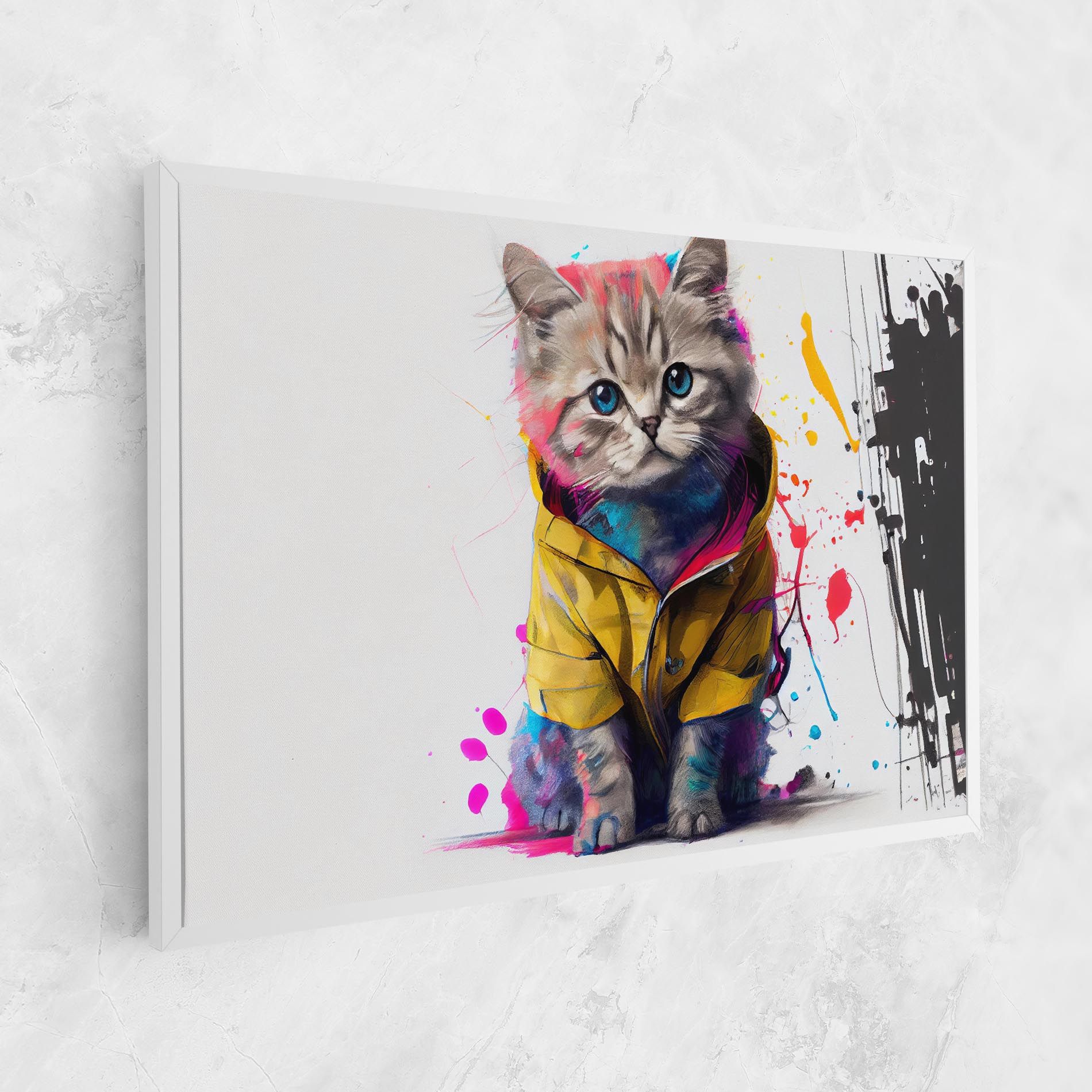 Fluffy Kitten With Clothes mockup 1