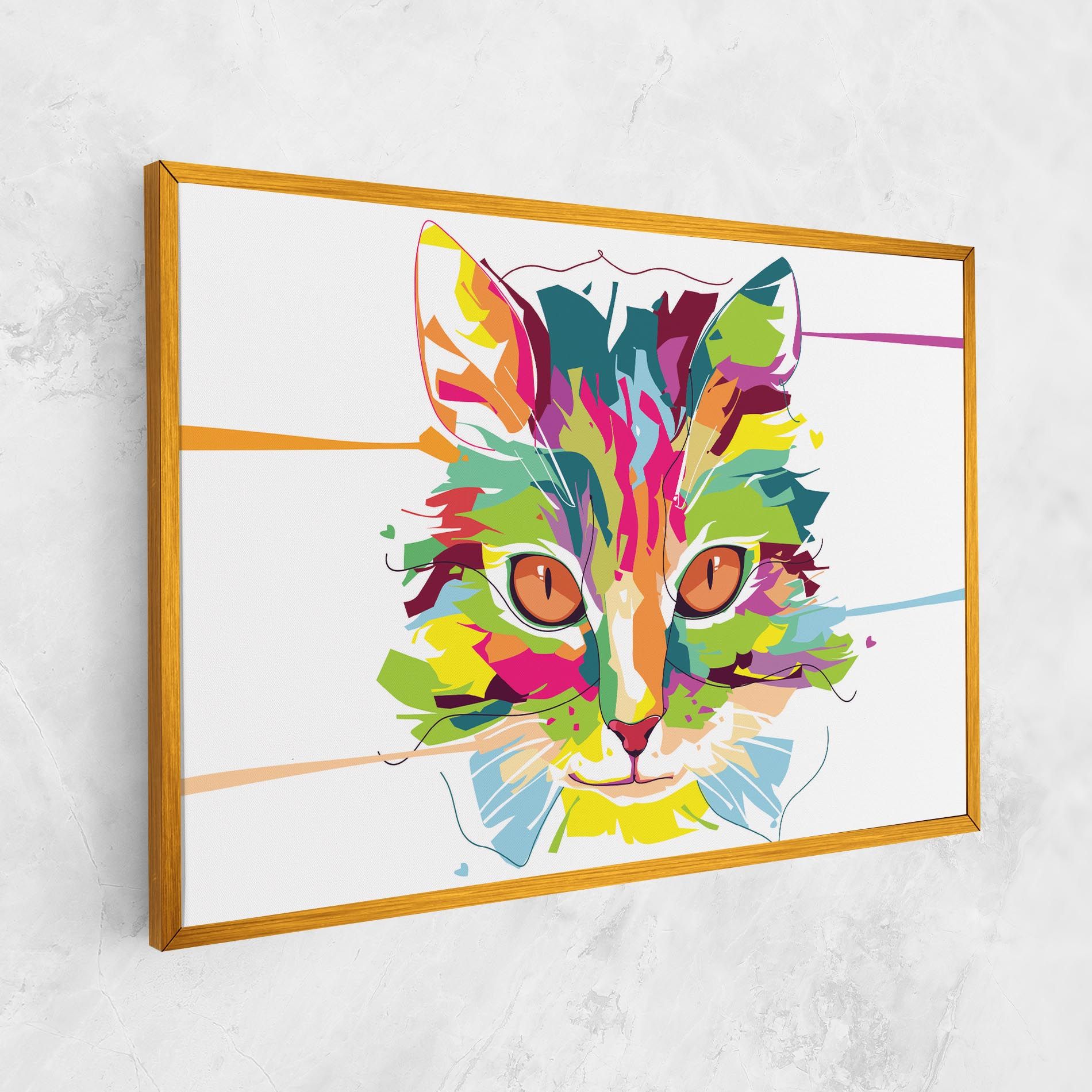 Cat Art Close Up mockup 1