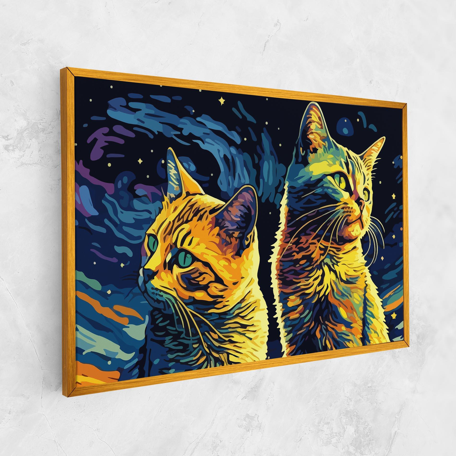Tablou Canvas Cat Painting mockup 1