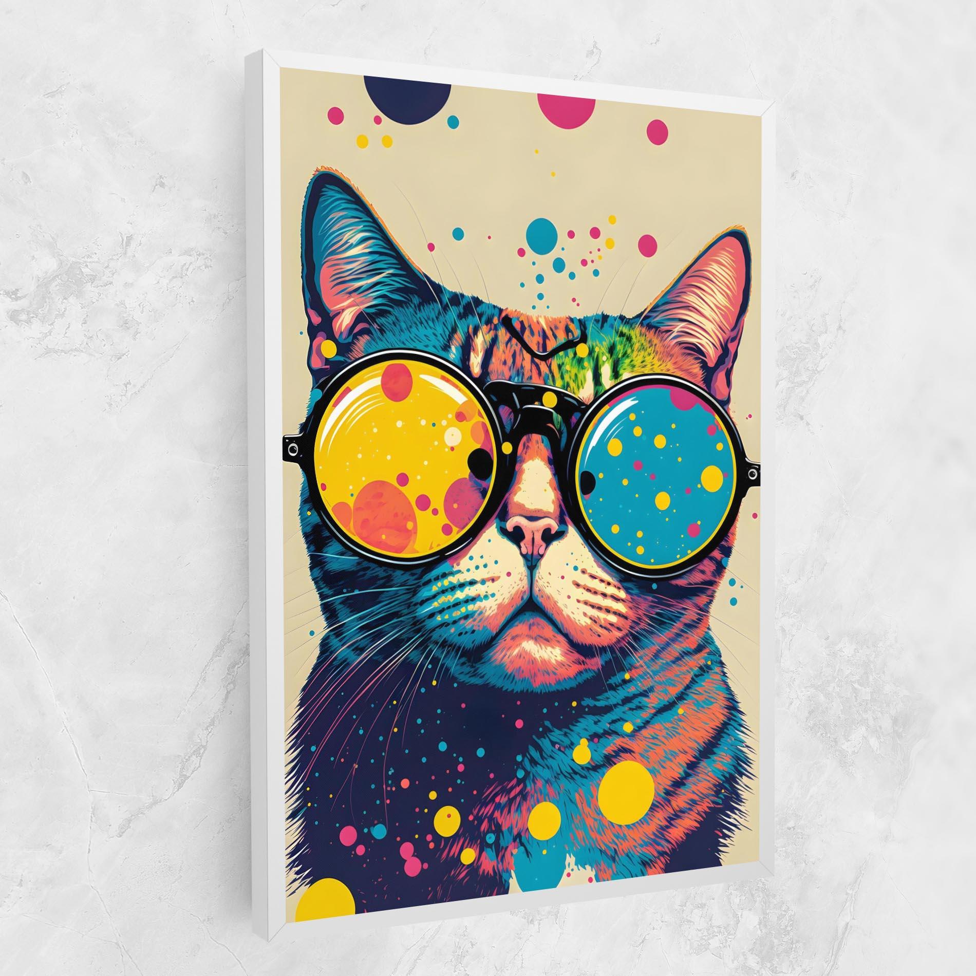 Tablou Canvas Vintage Cat mockup 1
