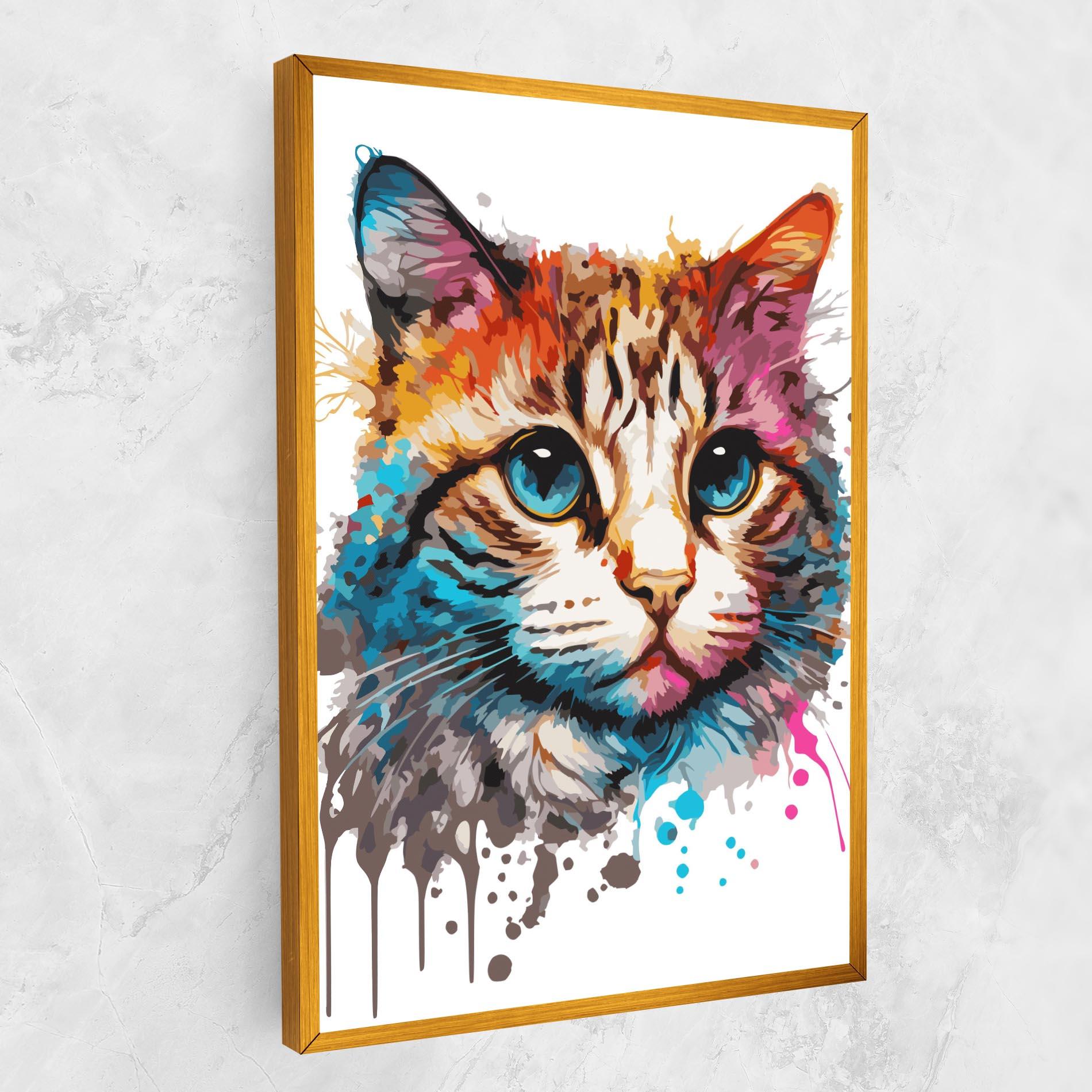 Tablou Canvas Blue Eyes Cat mockup 1