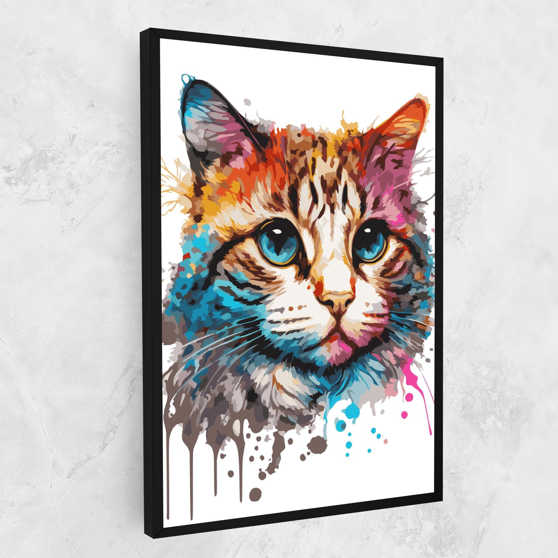 Tablou Canvas Blue Eyes Cat mockup 1
