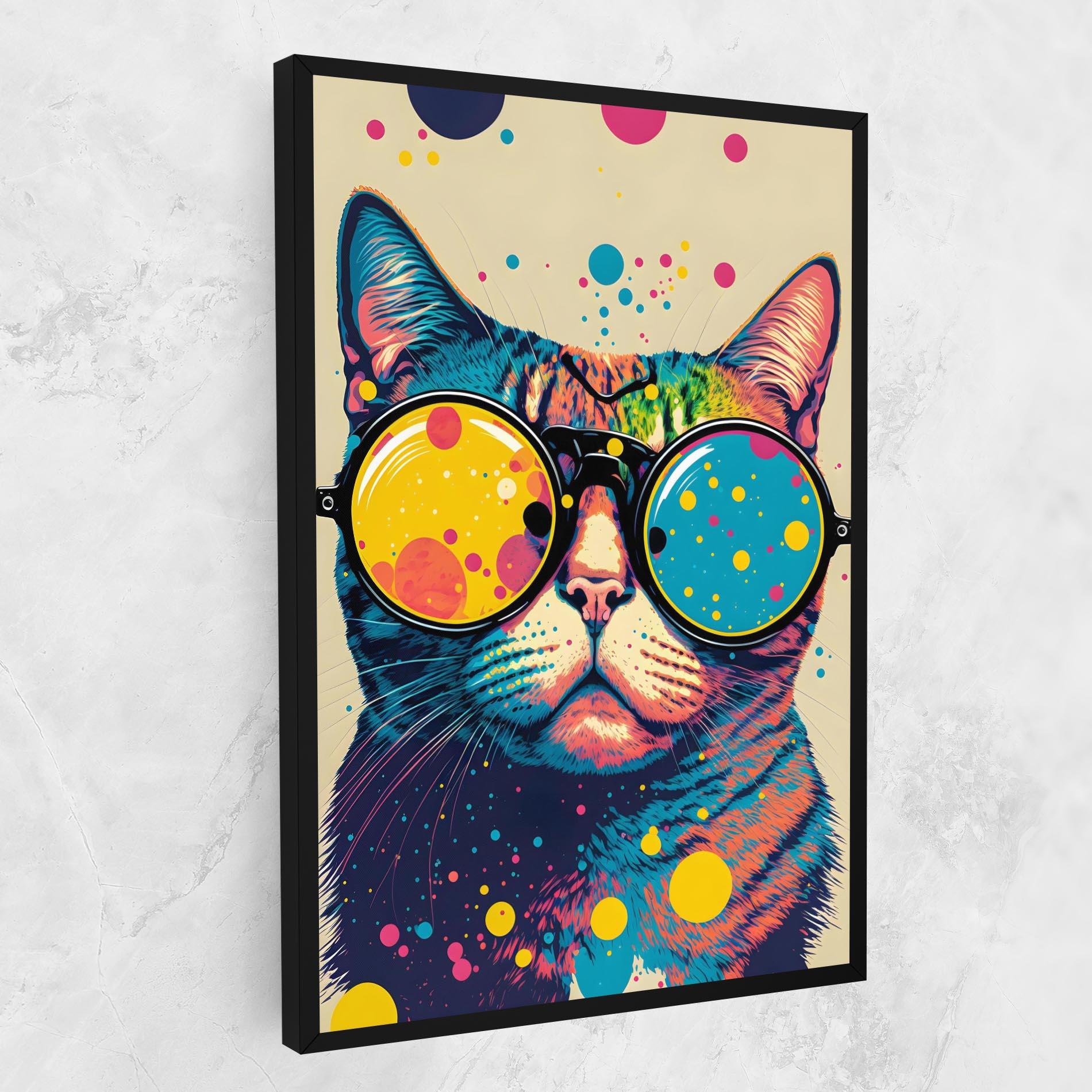 Tablou Canvas Vintage Cat mockup 1