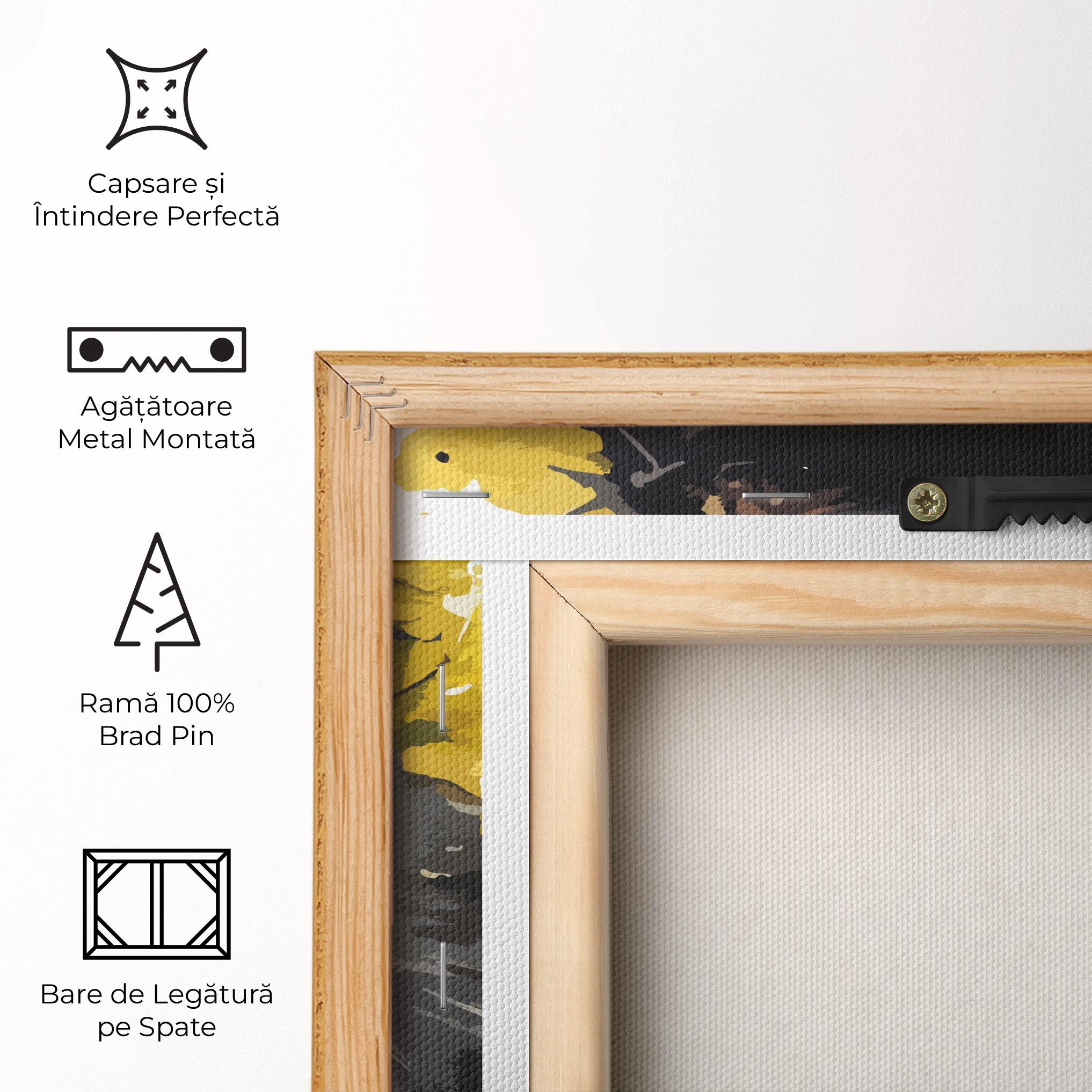 Tablou Canvas Beautiful Black Cat mockup 5