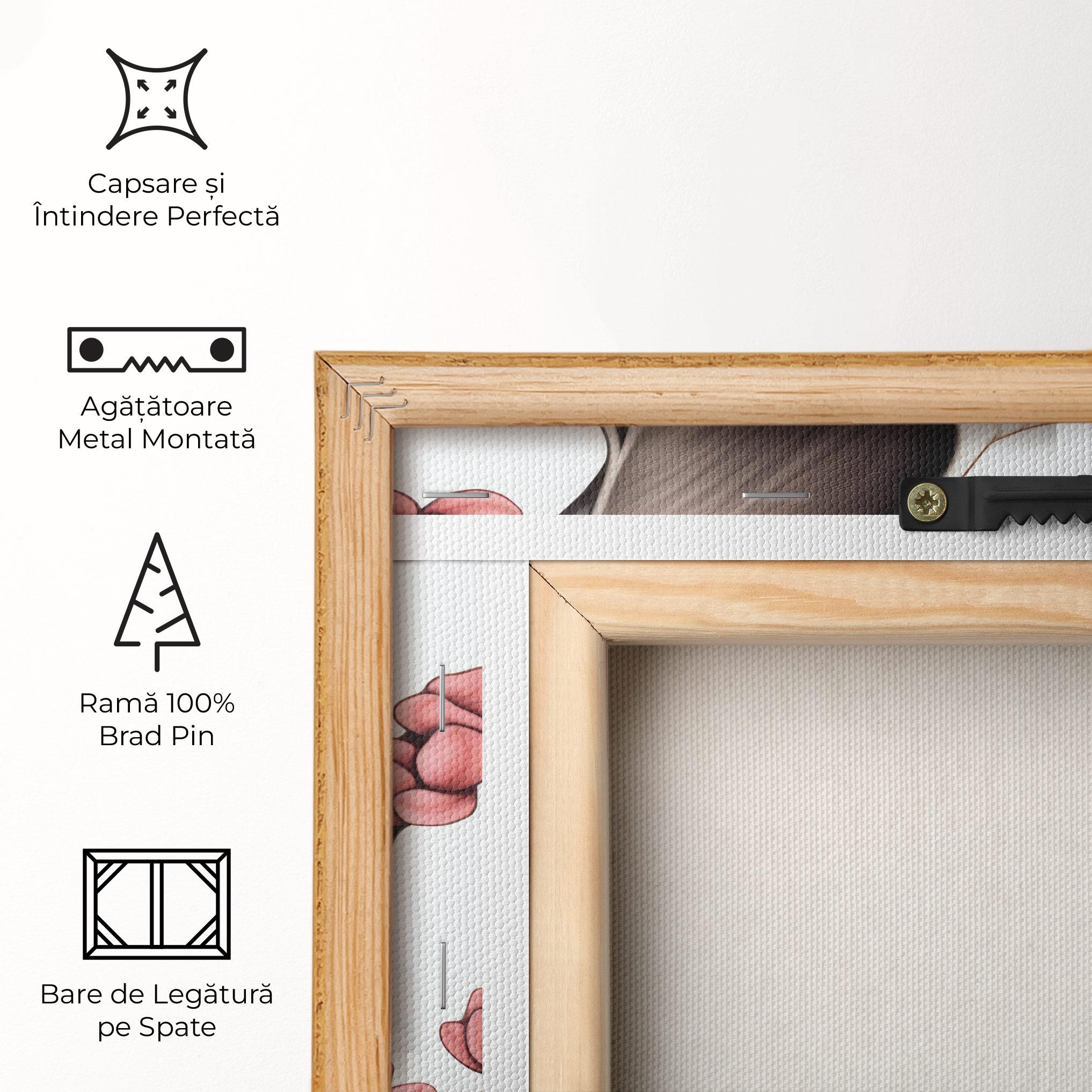 Tablou Canvas Blue Eyes Cat Drawing mockup 5