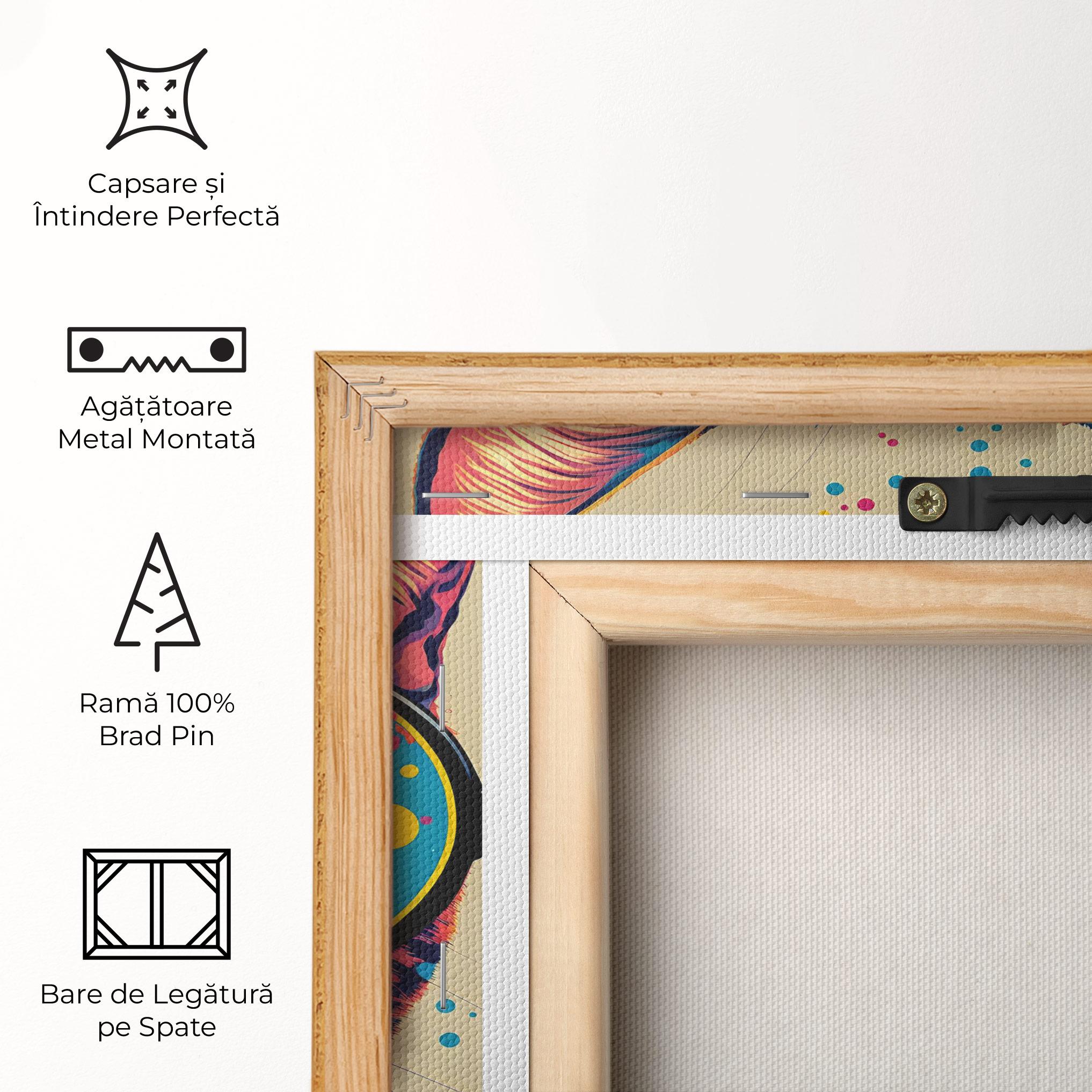 Tablou Canvas Vintage Cat mockup 5