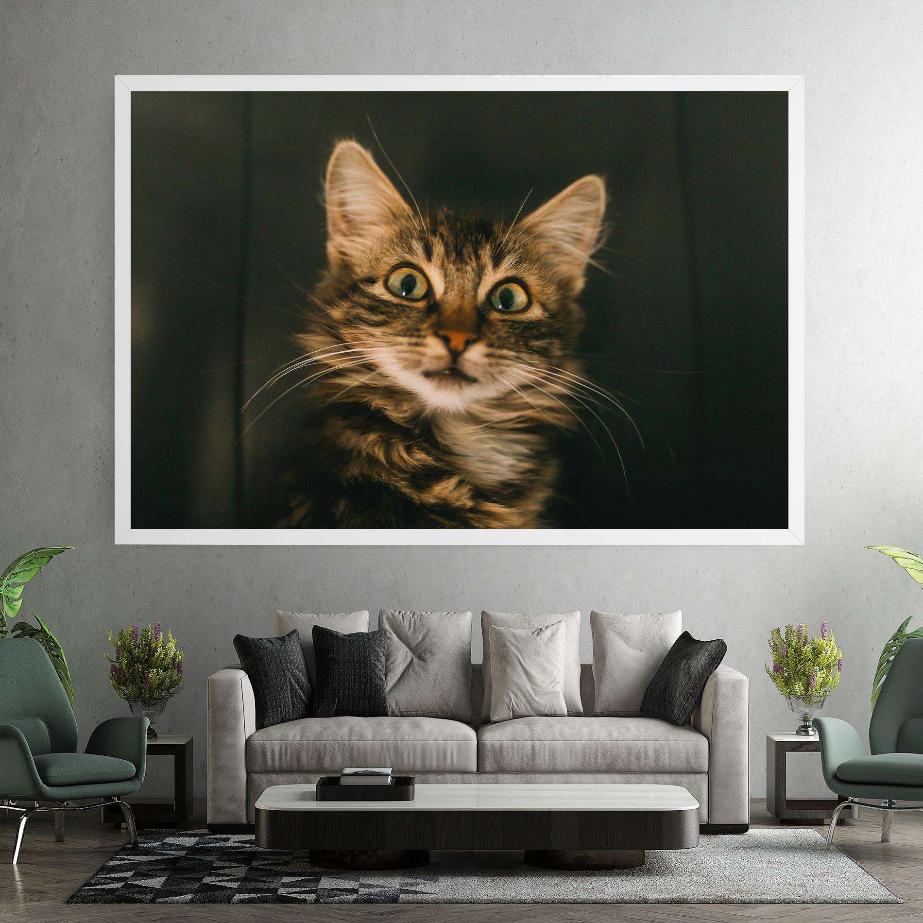 Tablou Canvas Amazed Cat mockup 7