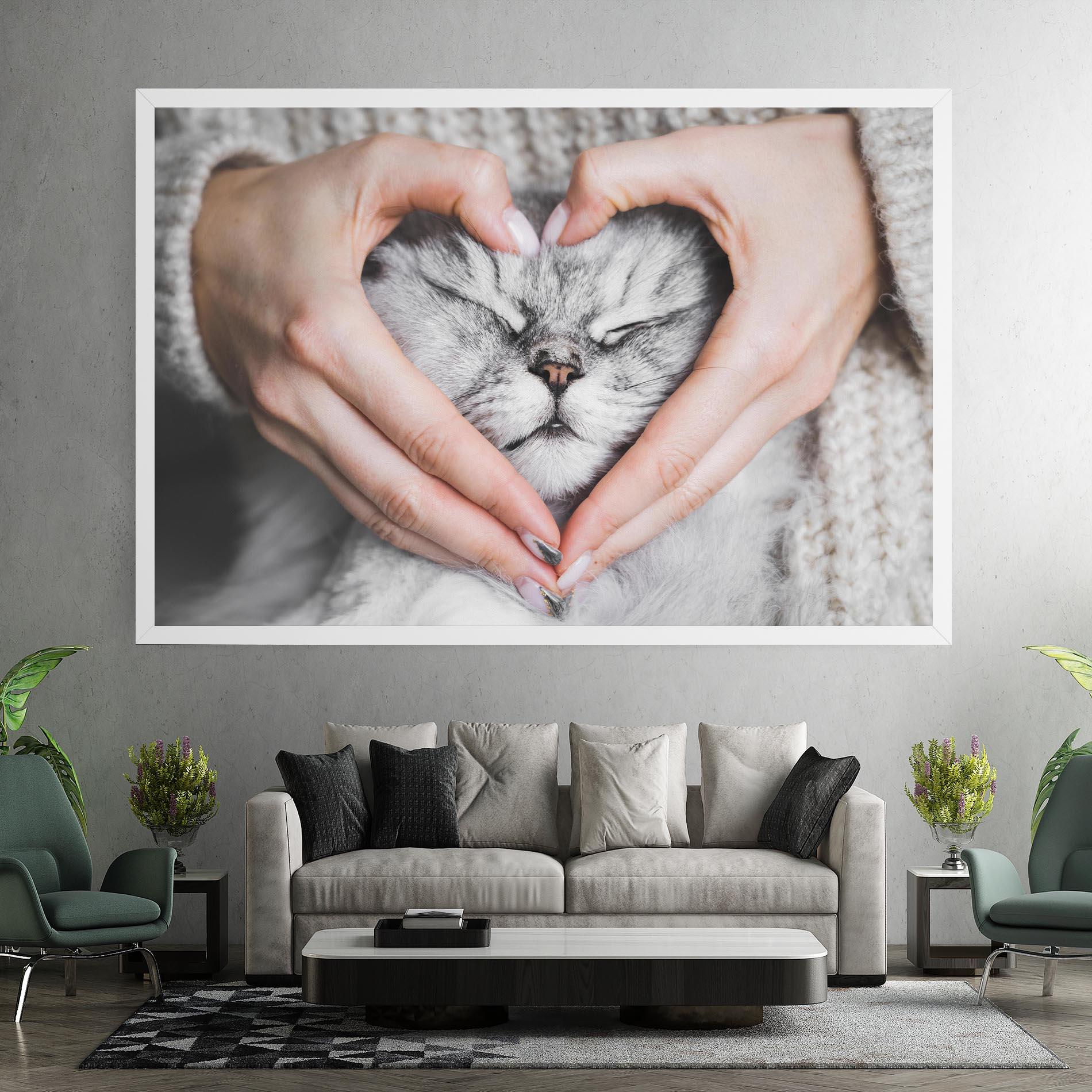 Tablou Canvas Lovely Cat mockup 7