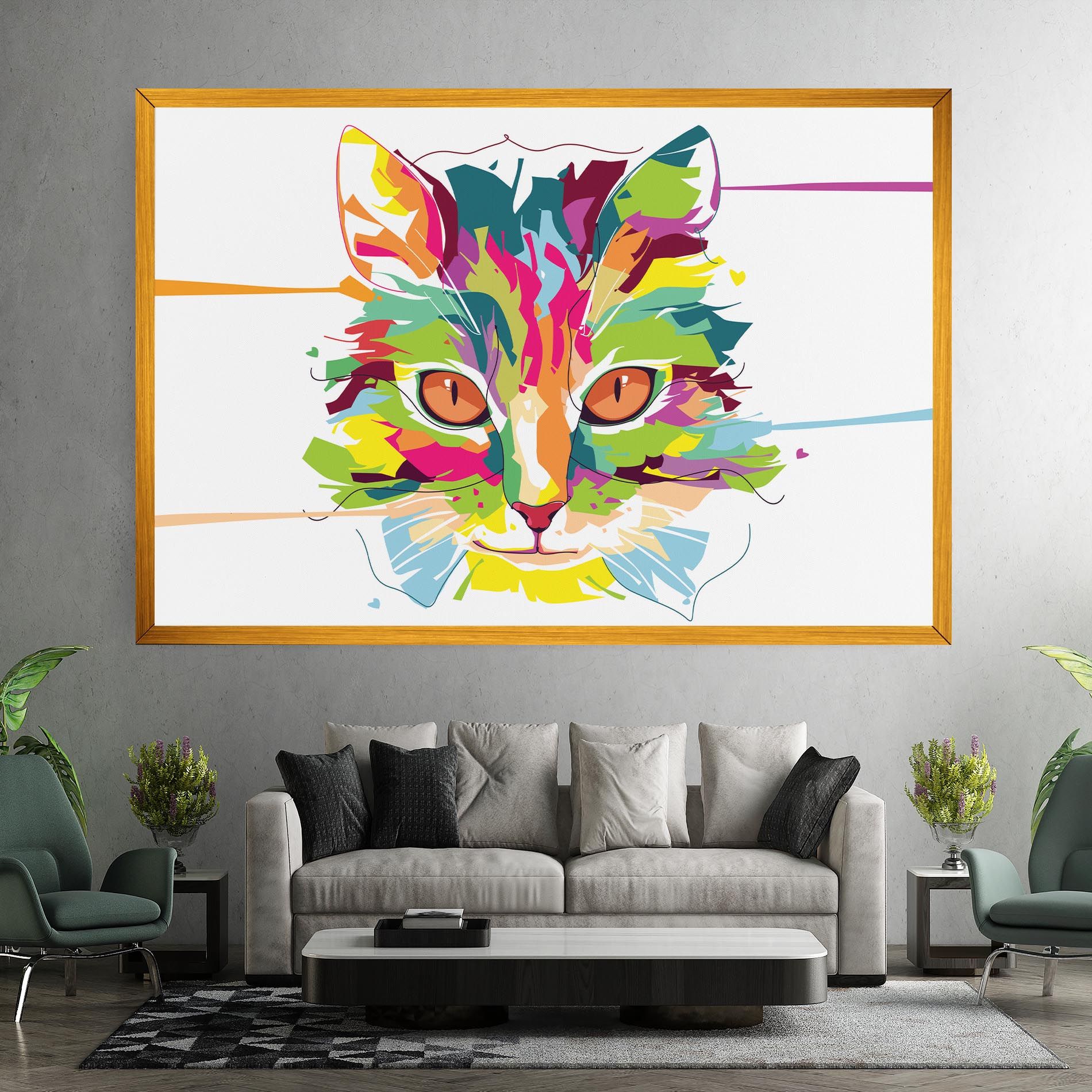 Cat Art Close Up mockup 7