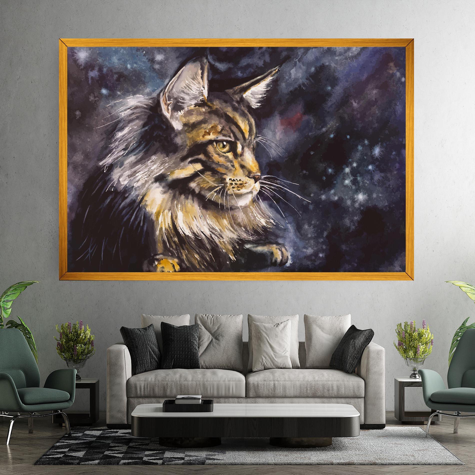 Tablou Canvas Cat Watercolor Art mockup 7