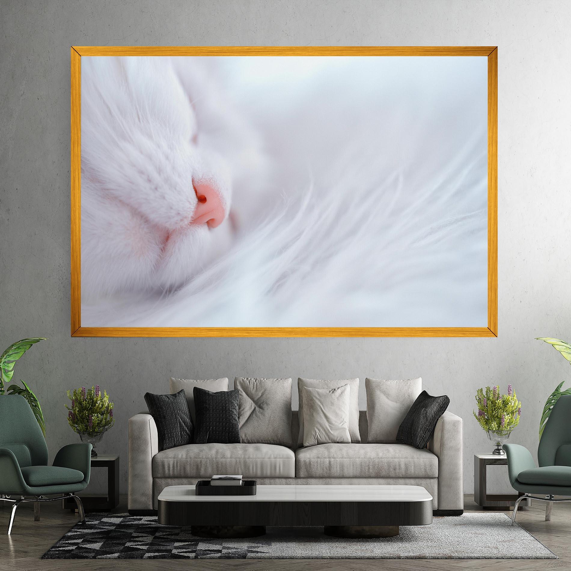 Tablou Canvas Dreamy White Cat mockup 7