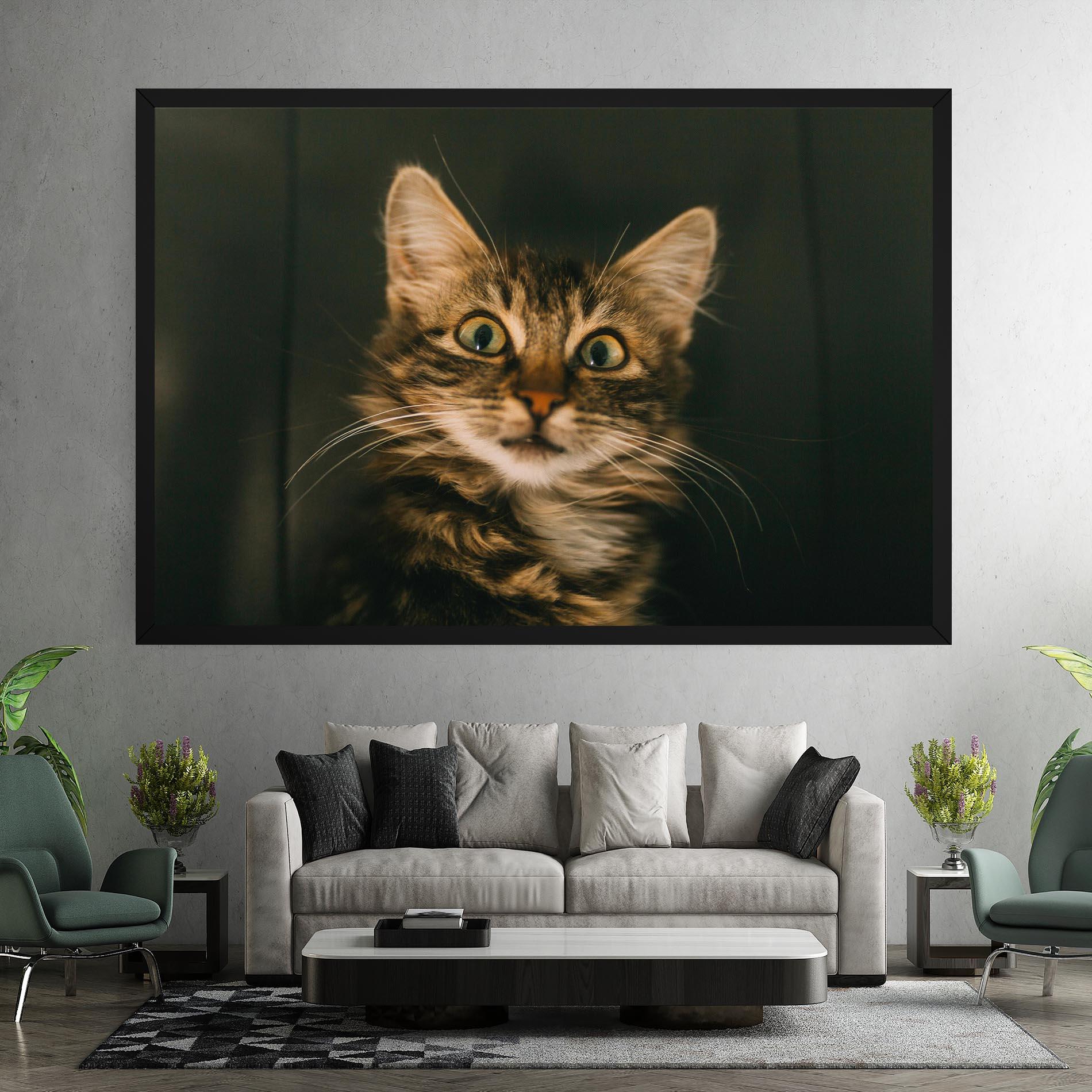 Tablou Canvas Amazed Cat mockup 7