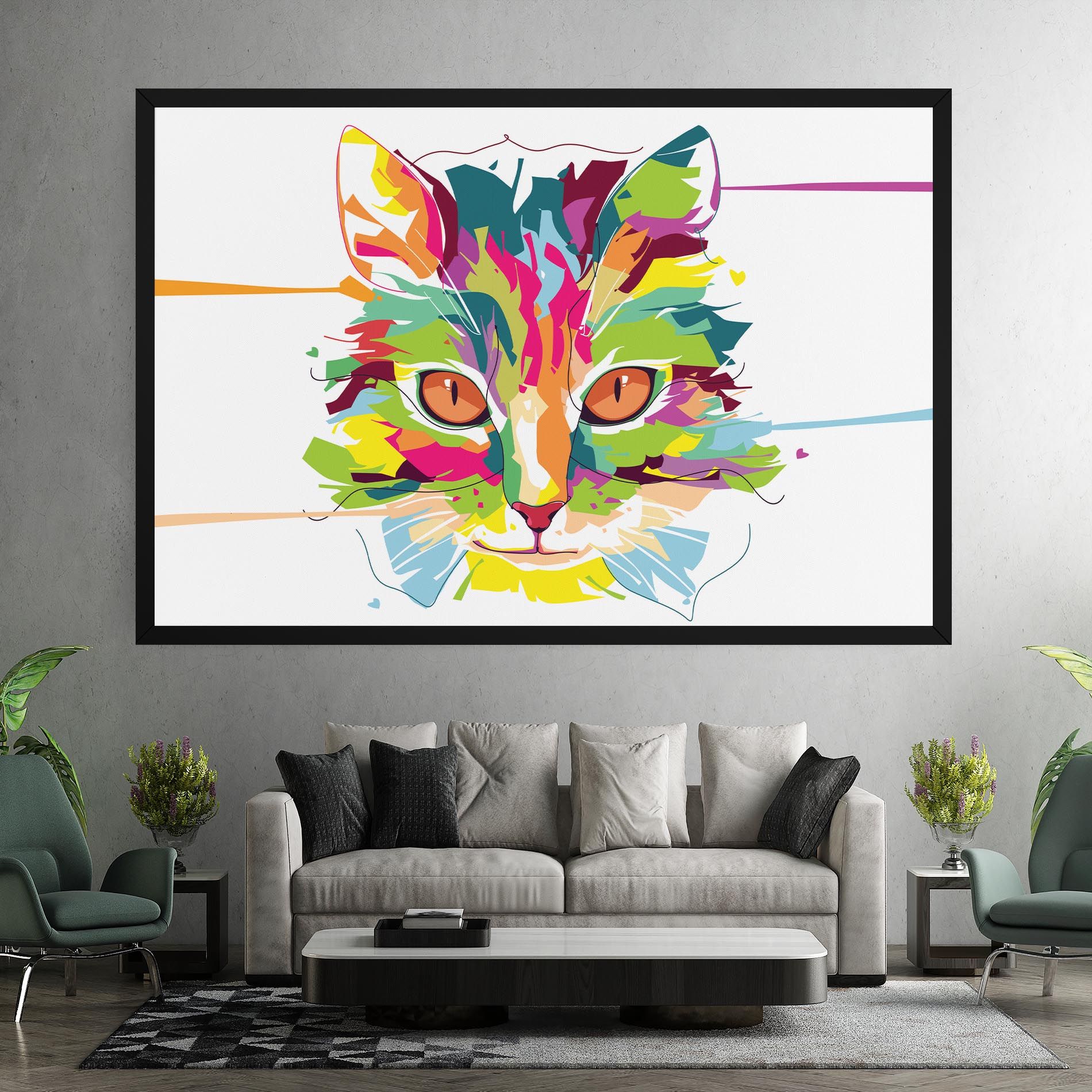 Cat Art Close Up mockup 7