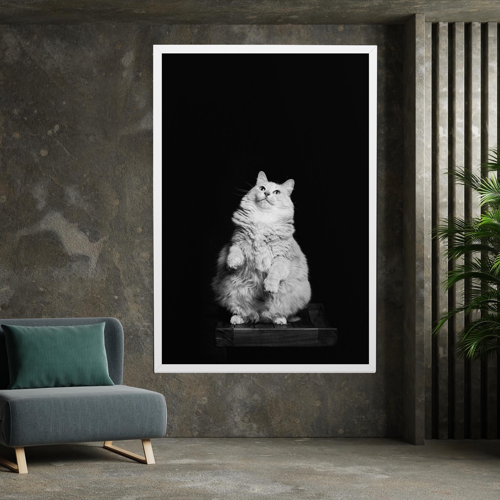 Tablou Canvas Big Fluffy Cat mockup 7