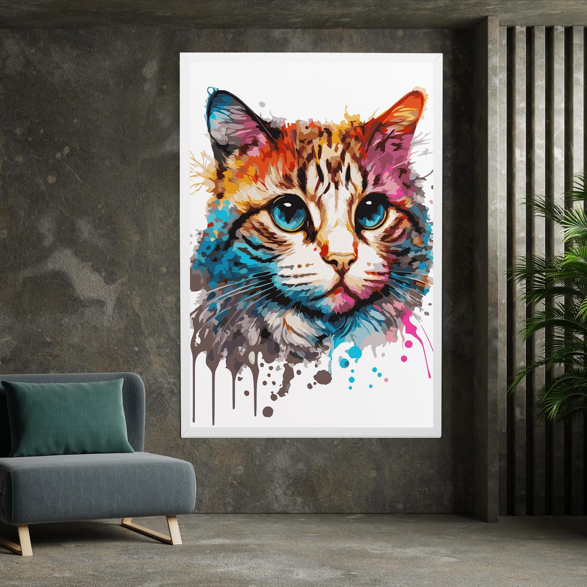 Tablou Canvas Blue Eyes Cat mockup 7