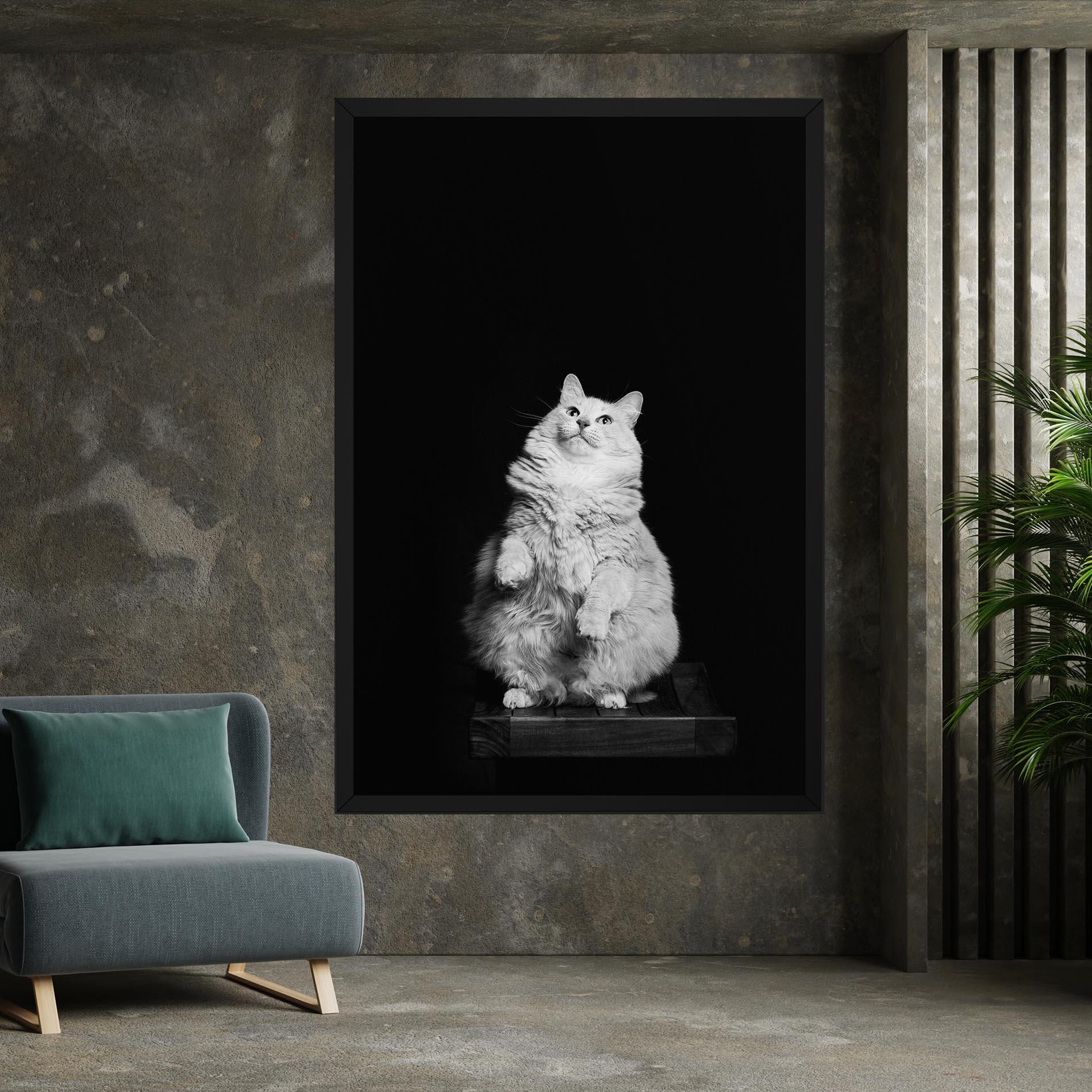 Tablou Canvas Big Fluffy Cat mockup 7