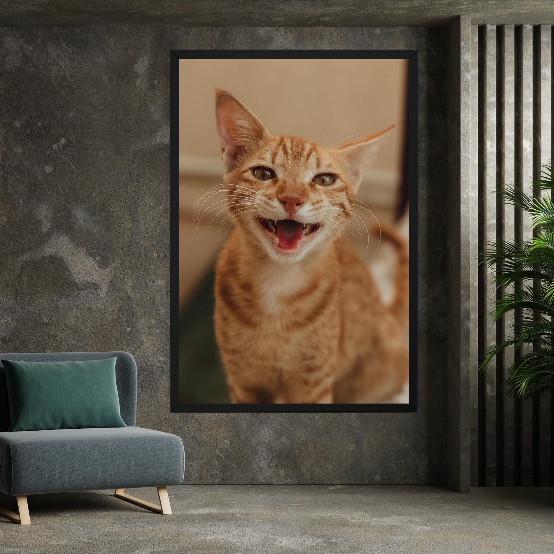 Orange Cat Smiling mockup 7