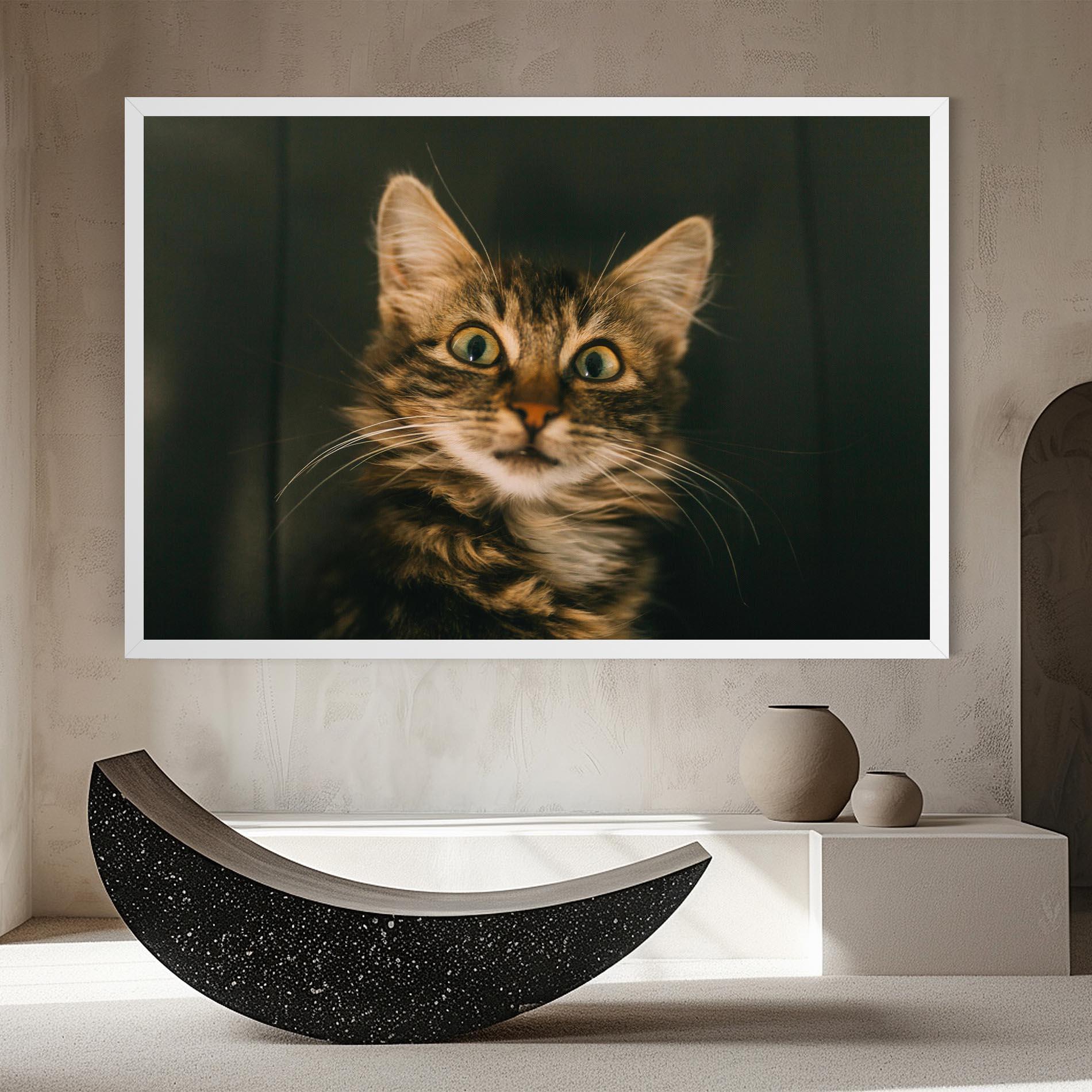 Tablou Canvas Amazed Cat mockup 8