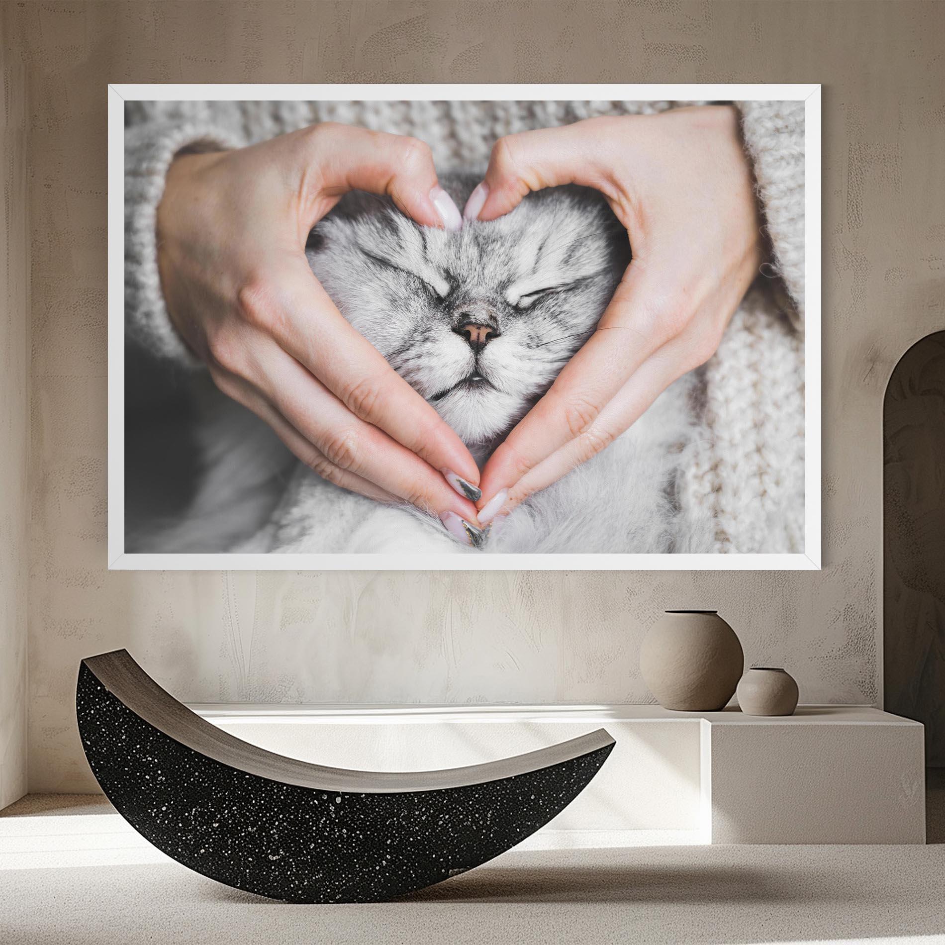 Tablou Canvas Lovely Cat mockup 8