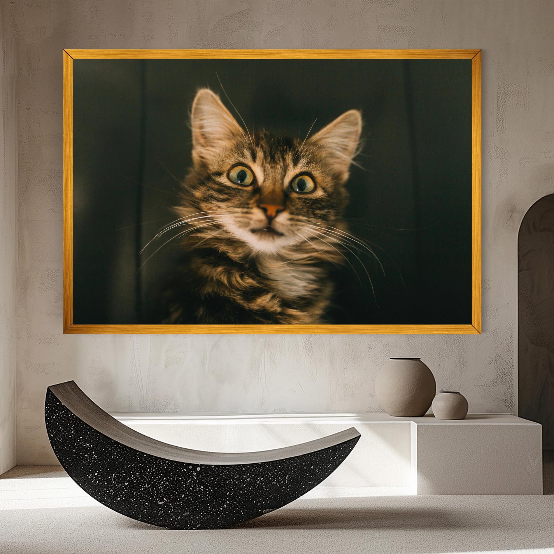 Tablou Canvas Amazed Cat mockup 8
