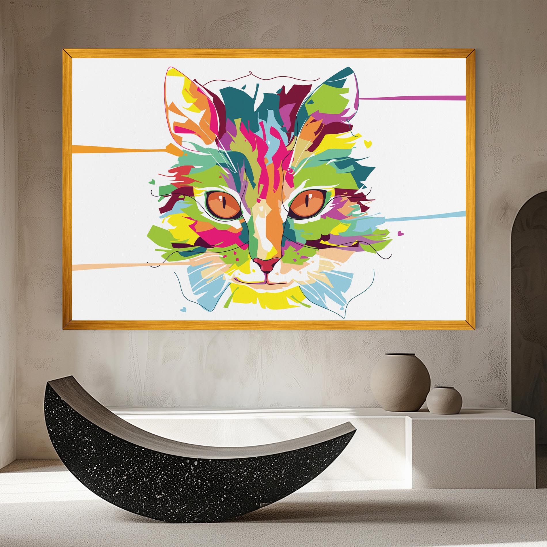 Cat Art Close Up mockup 8