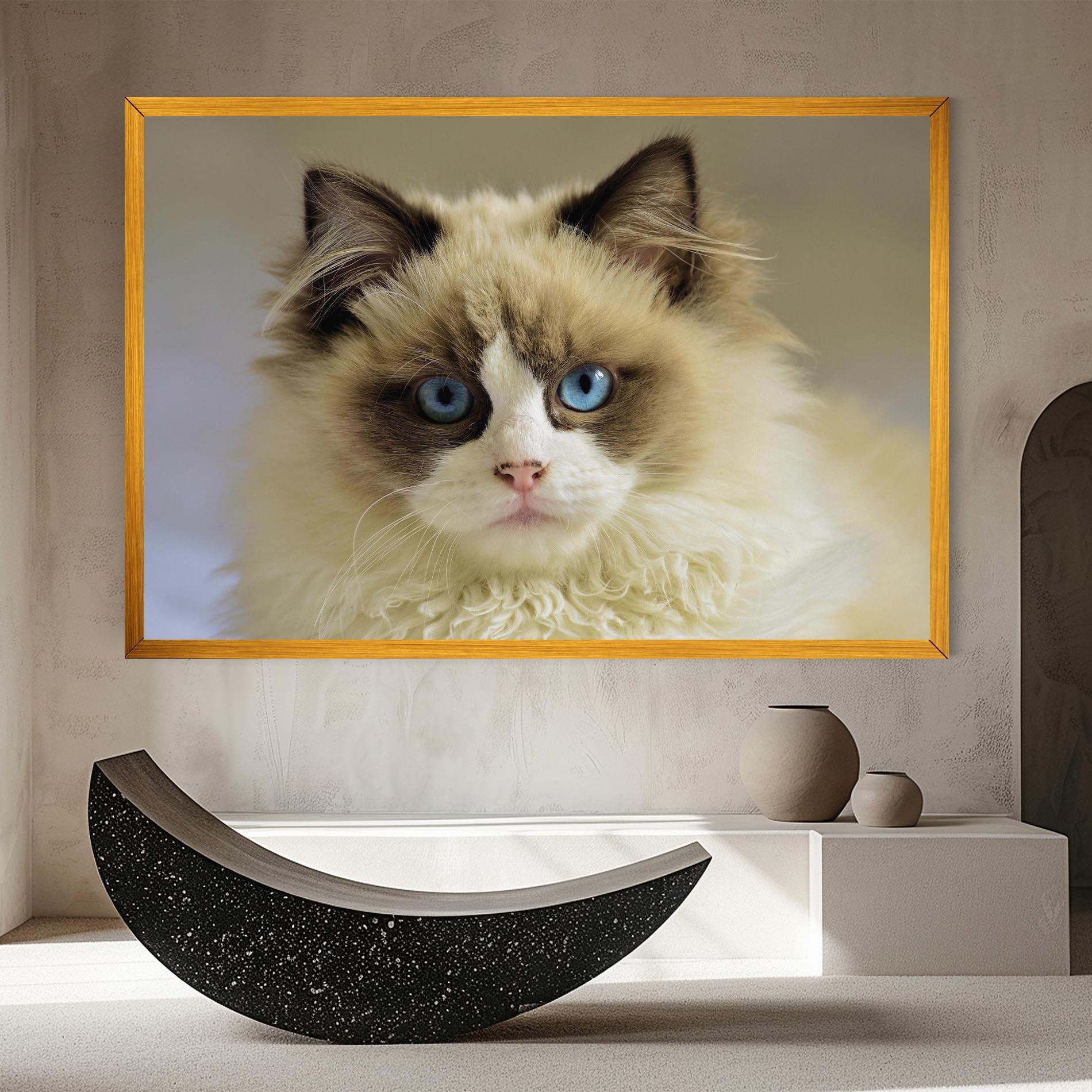 Tablou Canvas Interesting Blue Eyes Cat mockup 8