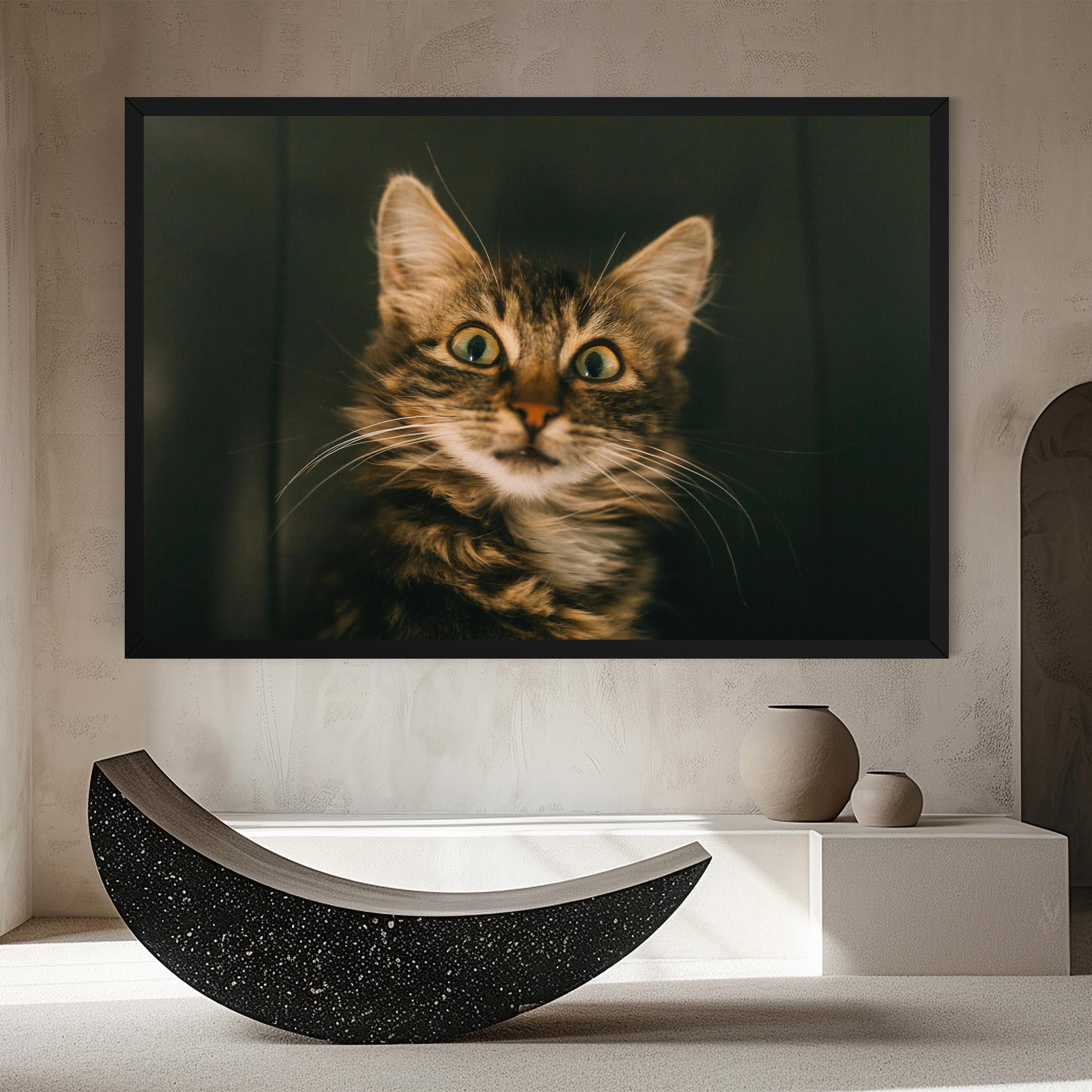 Tablou Canvas Amazed Cat mockup 8