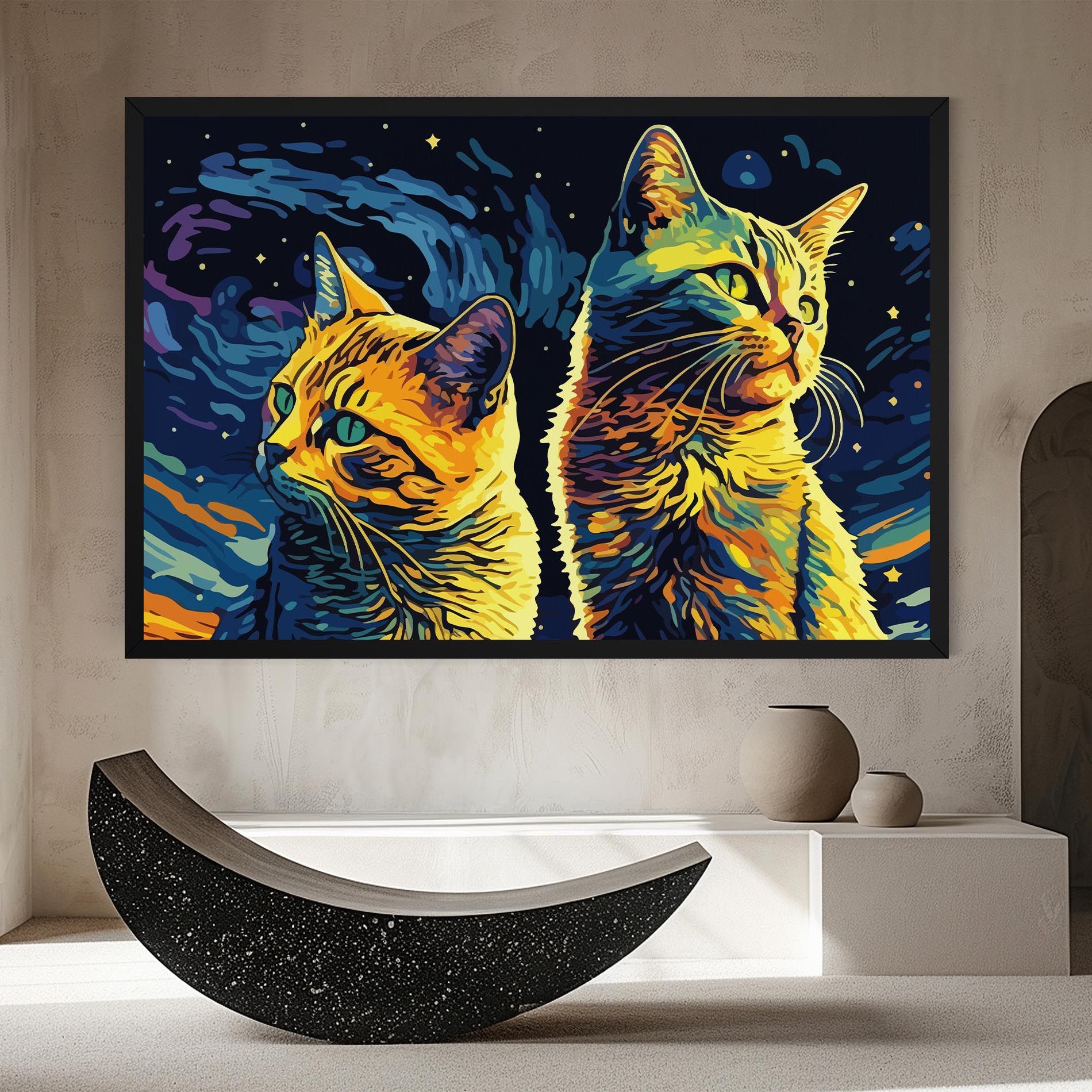 Cat Painting mockup 8