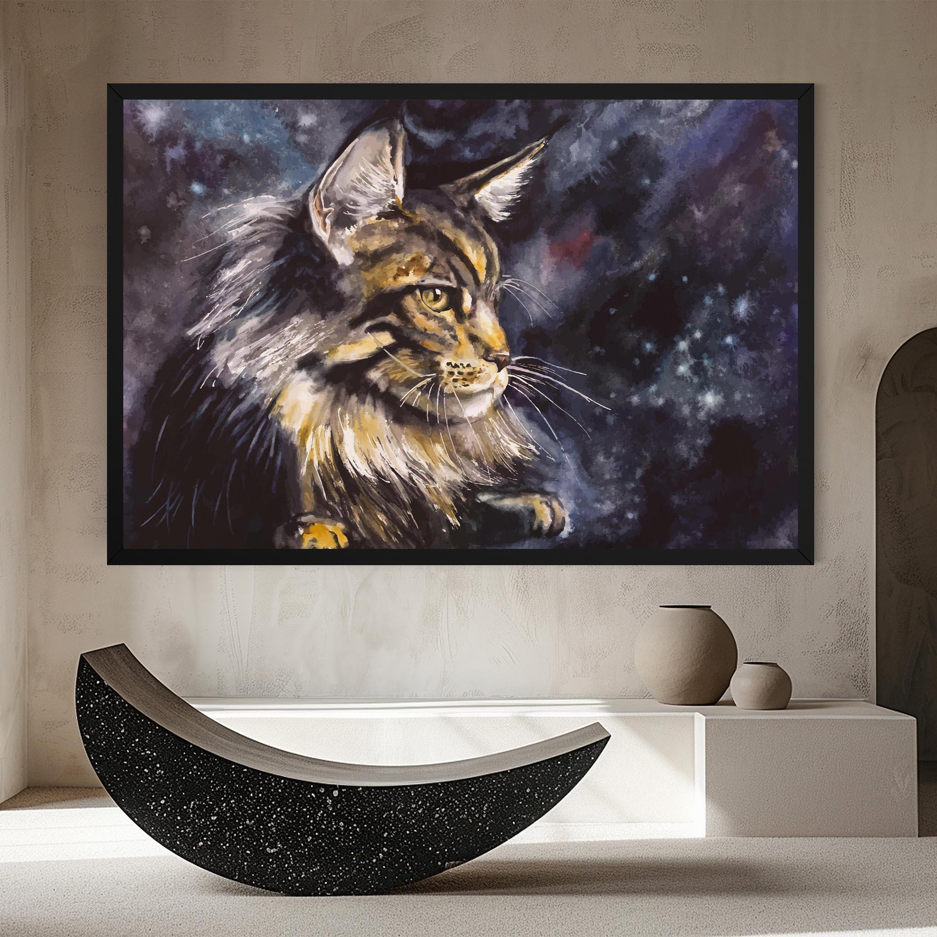 Tablou Canvas Cat Watercolor Art mockup 8