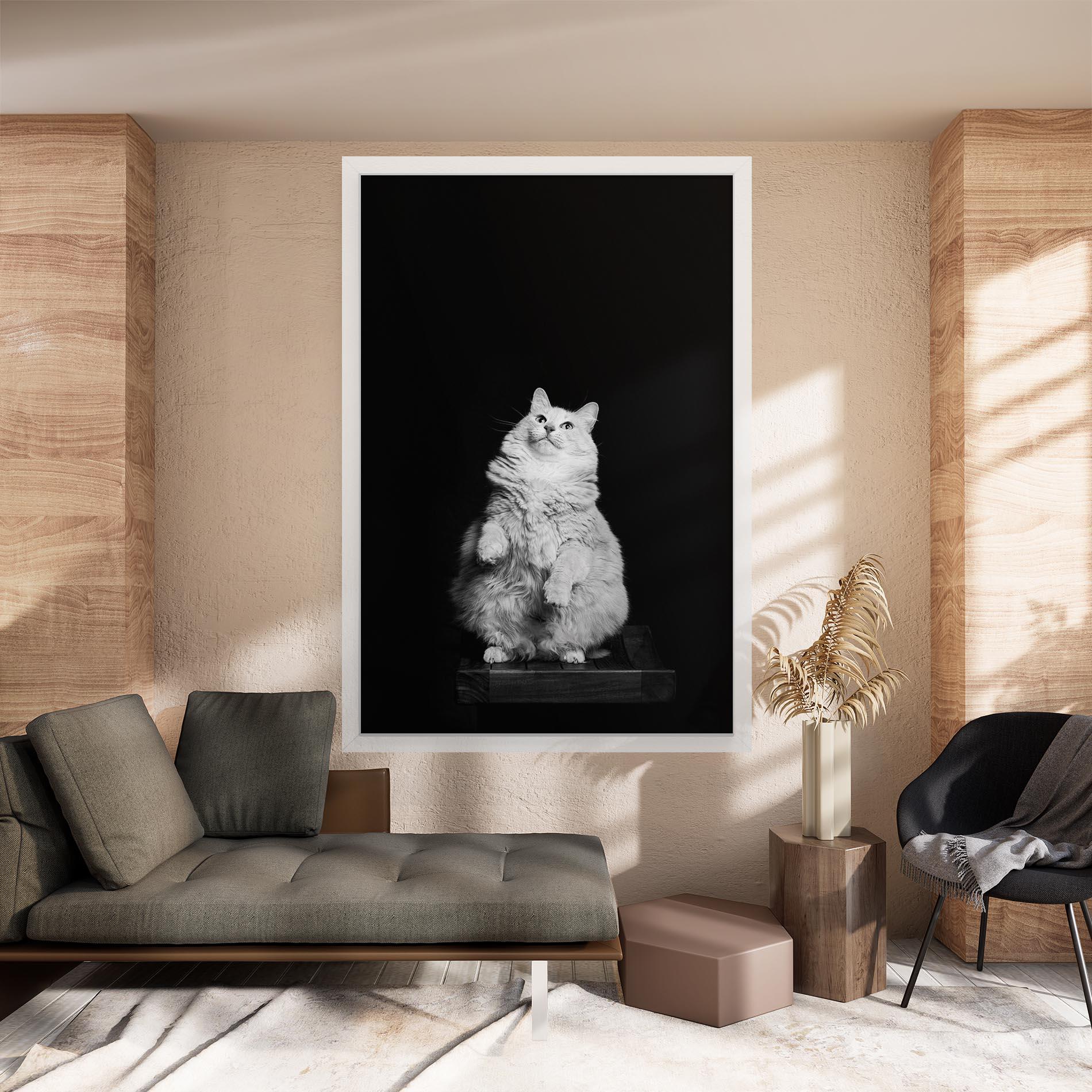 Tablou Canvas Big Fluffy Cat mockup 8
