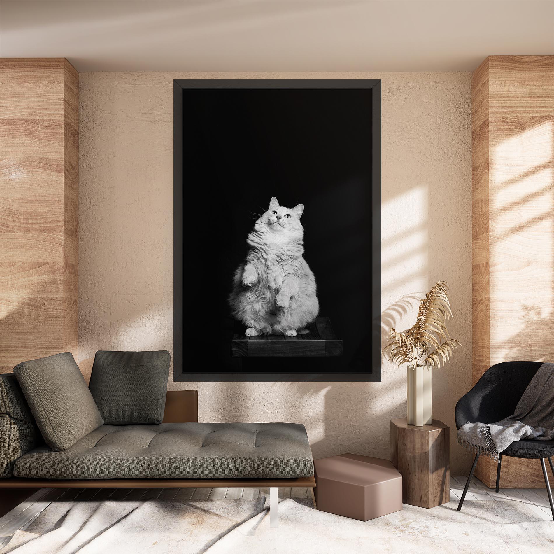 Tablou Canvas Big Fluffy Cat mockup 8