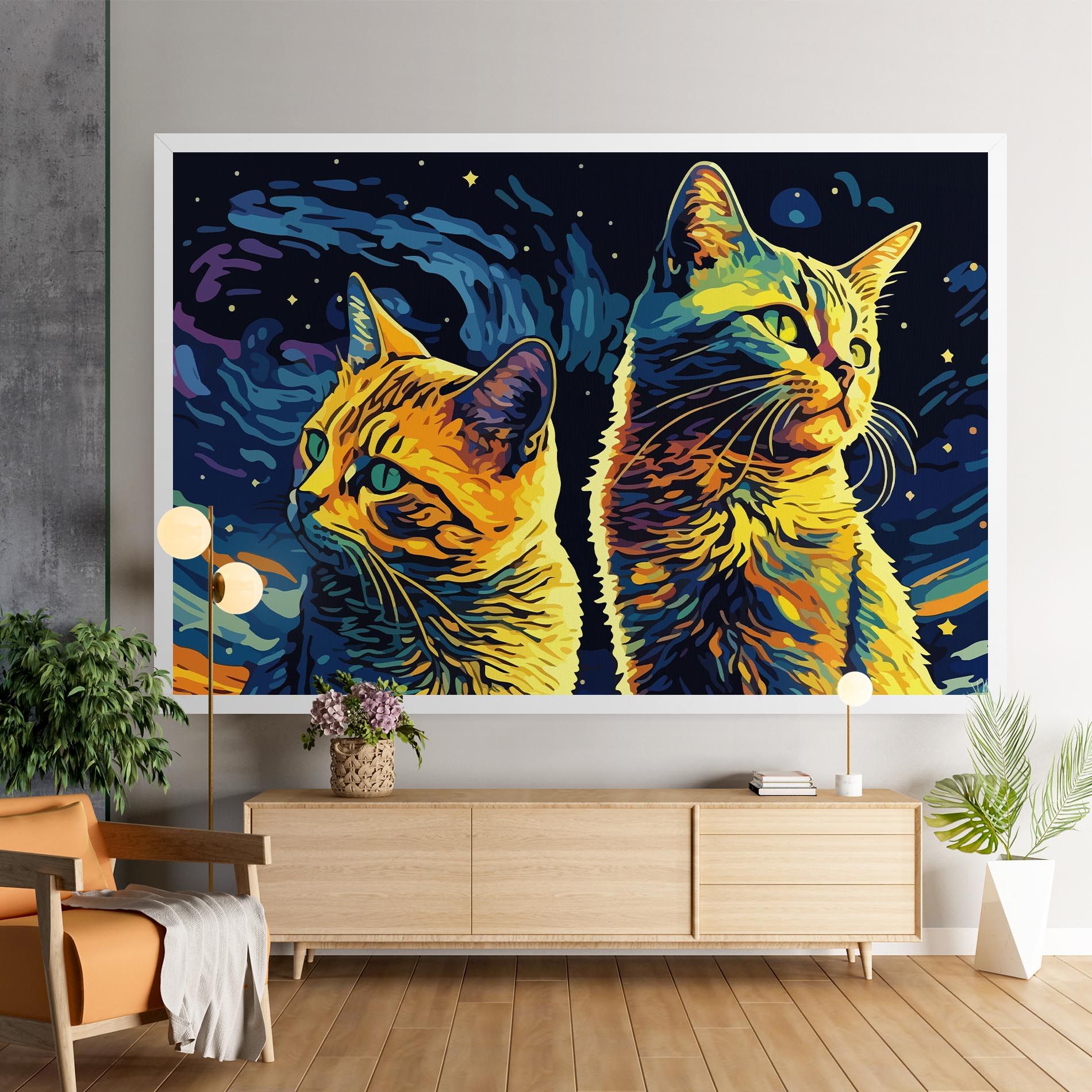 Cat Painting mockup 9