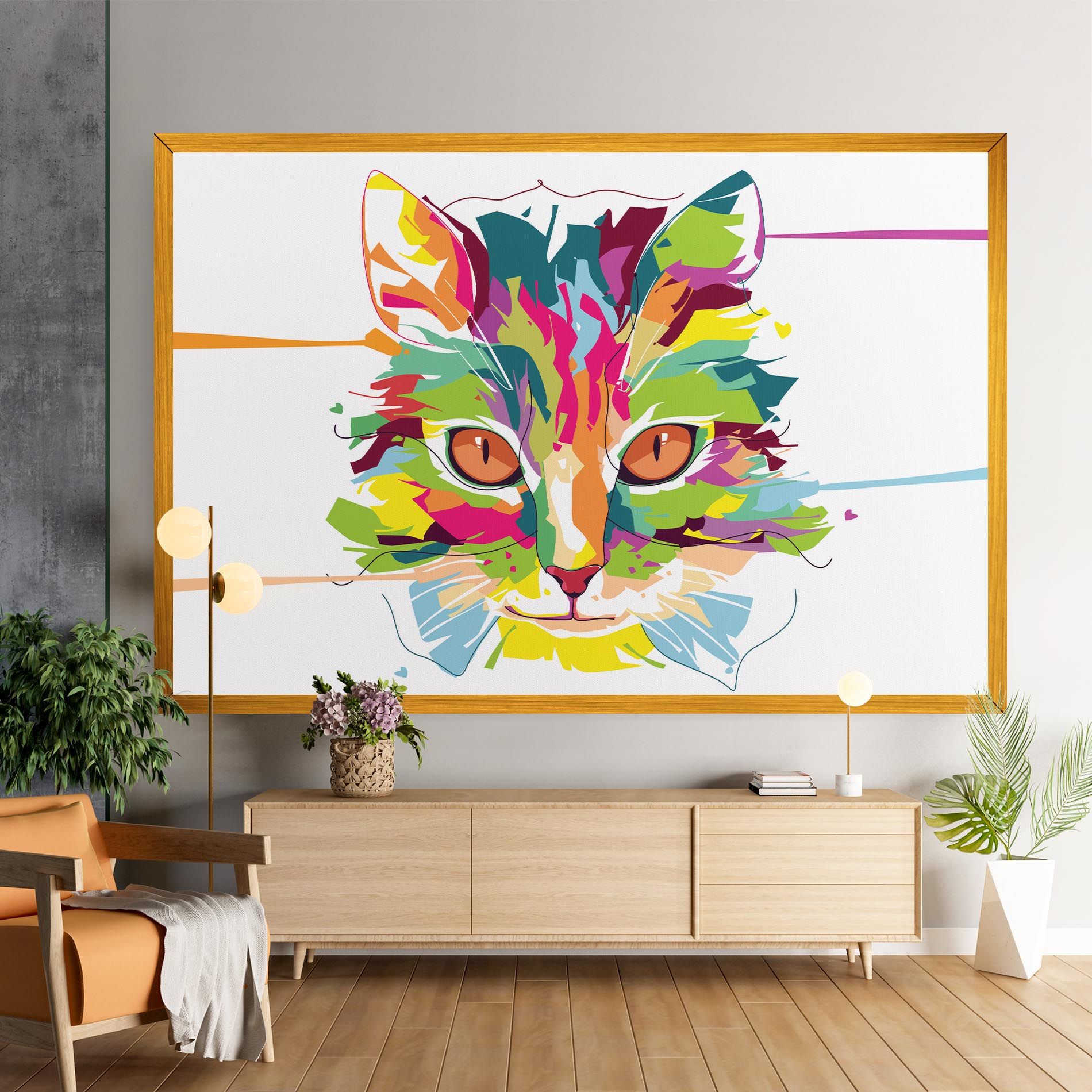 Cat Art Close Up mockup 9
