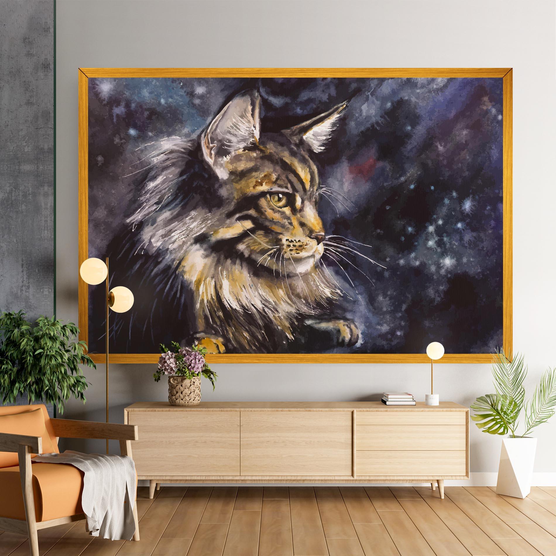 Tablou Canvas Cat Watercolor Art mockup 9