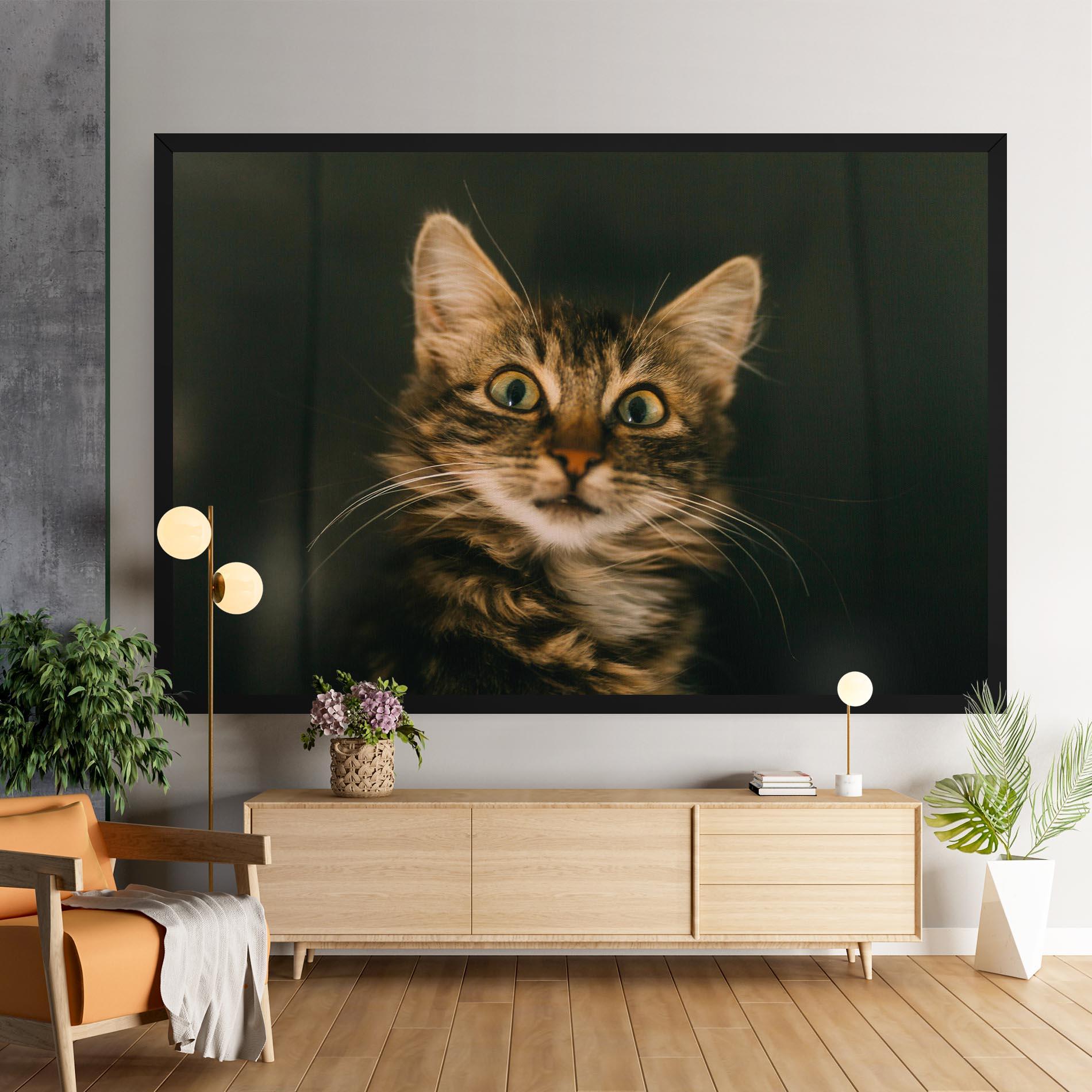 Tablou Canvas Amazed Cat mockup 9