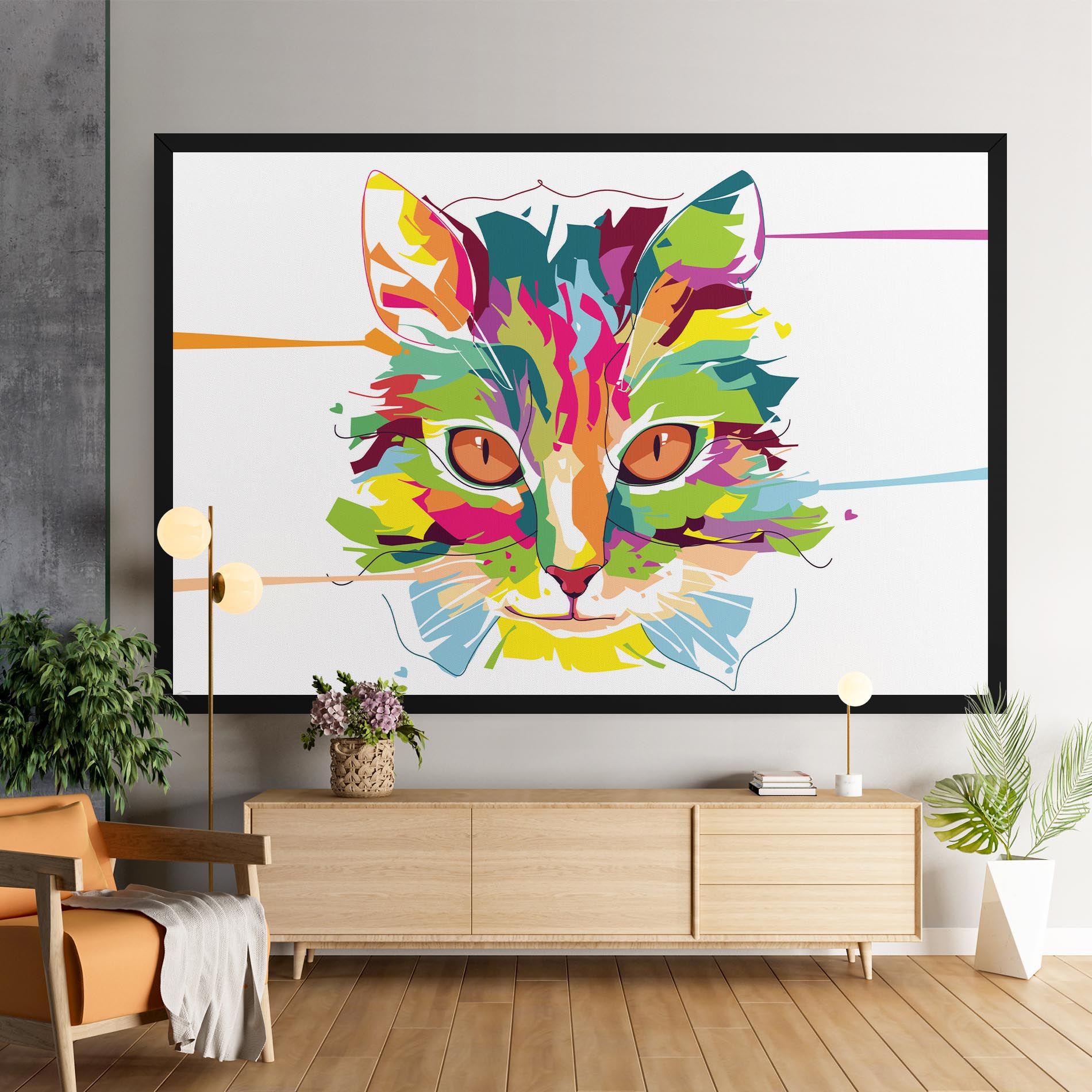 Cat Art Close Up mockup 9